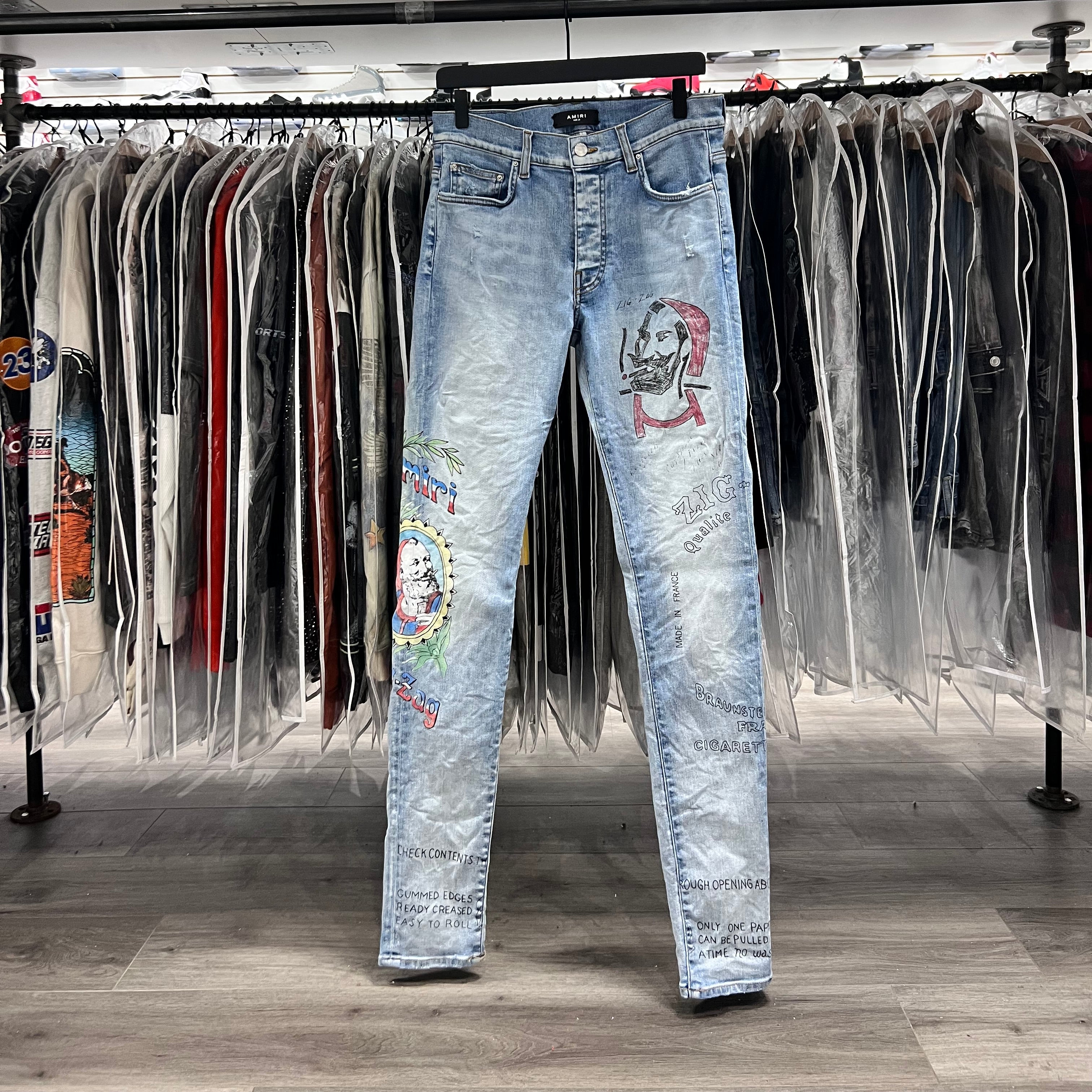 Amiri X Zig Zag Jeans (Lightly Worn)