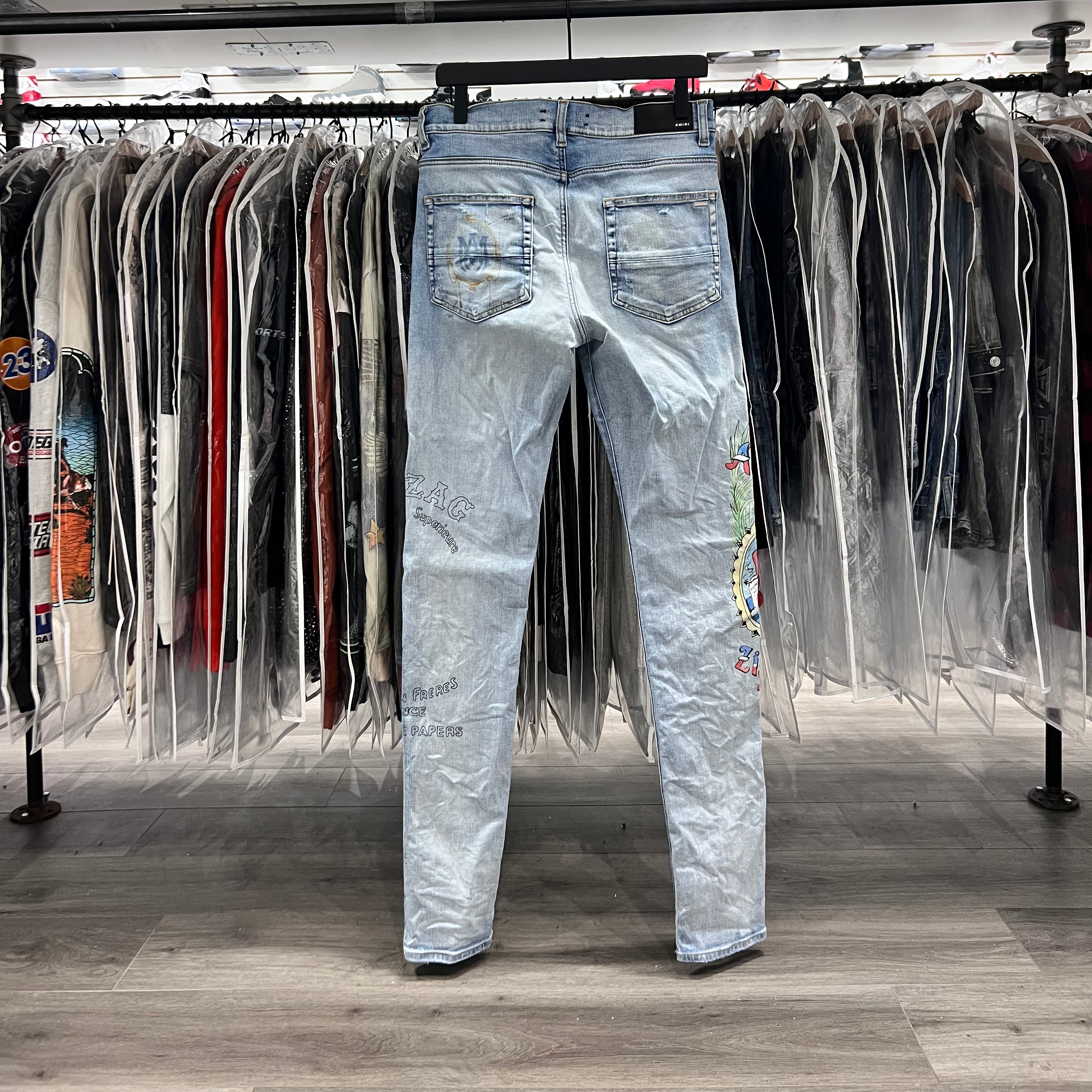 Amiri X Zig Zag Jeans (Lightly Worn)