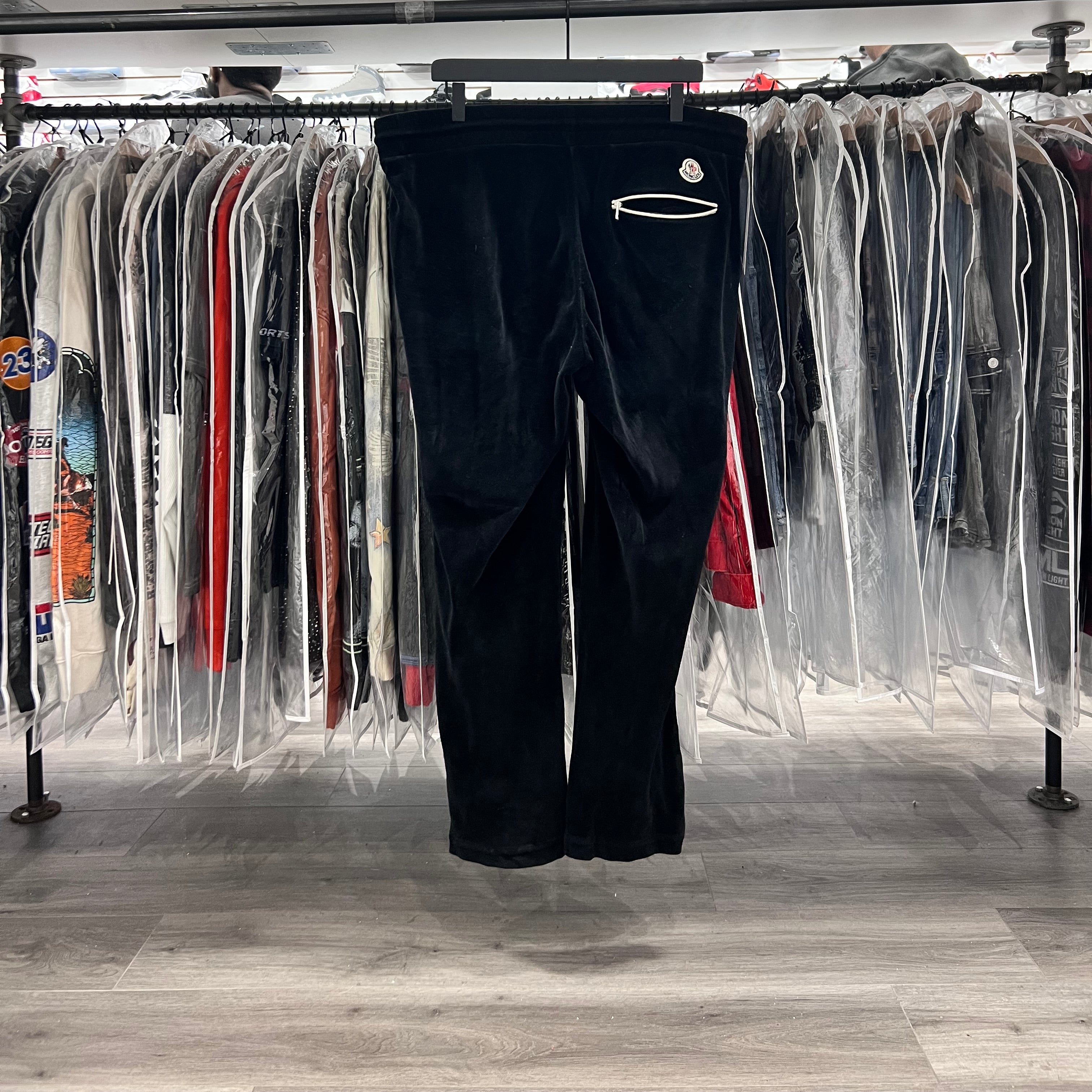 Moncler Velvet Joggers Black (Lightly Worn)