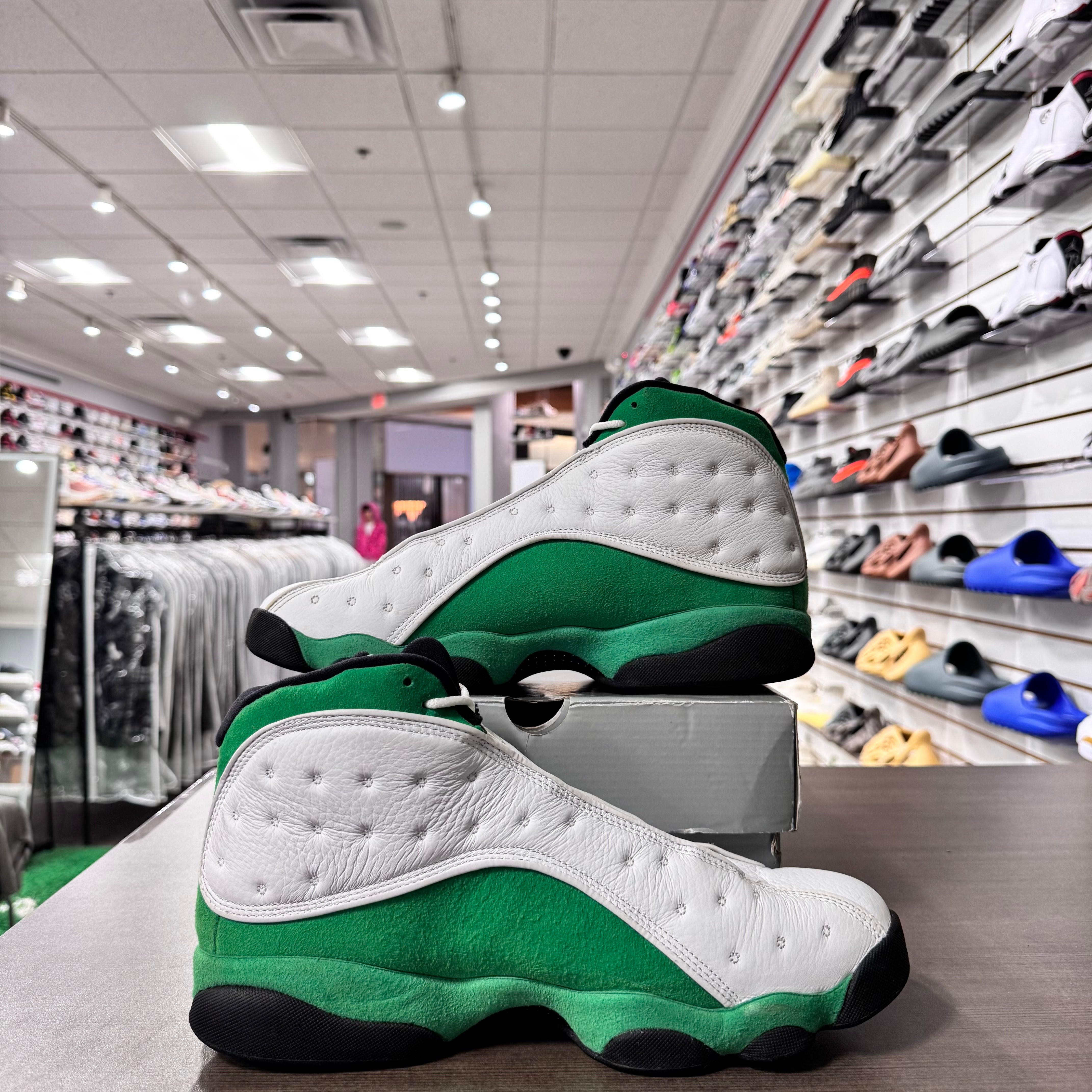 Jordan Retro 13 Mens White Lucky Green (Lightly Worn)