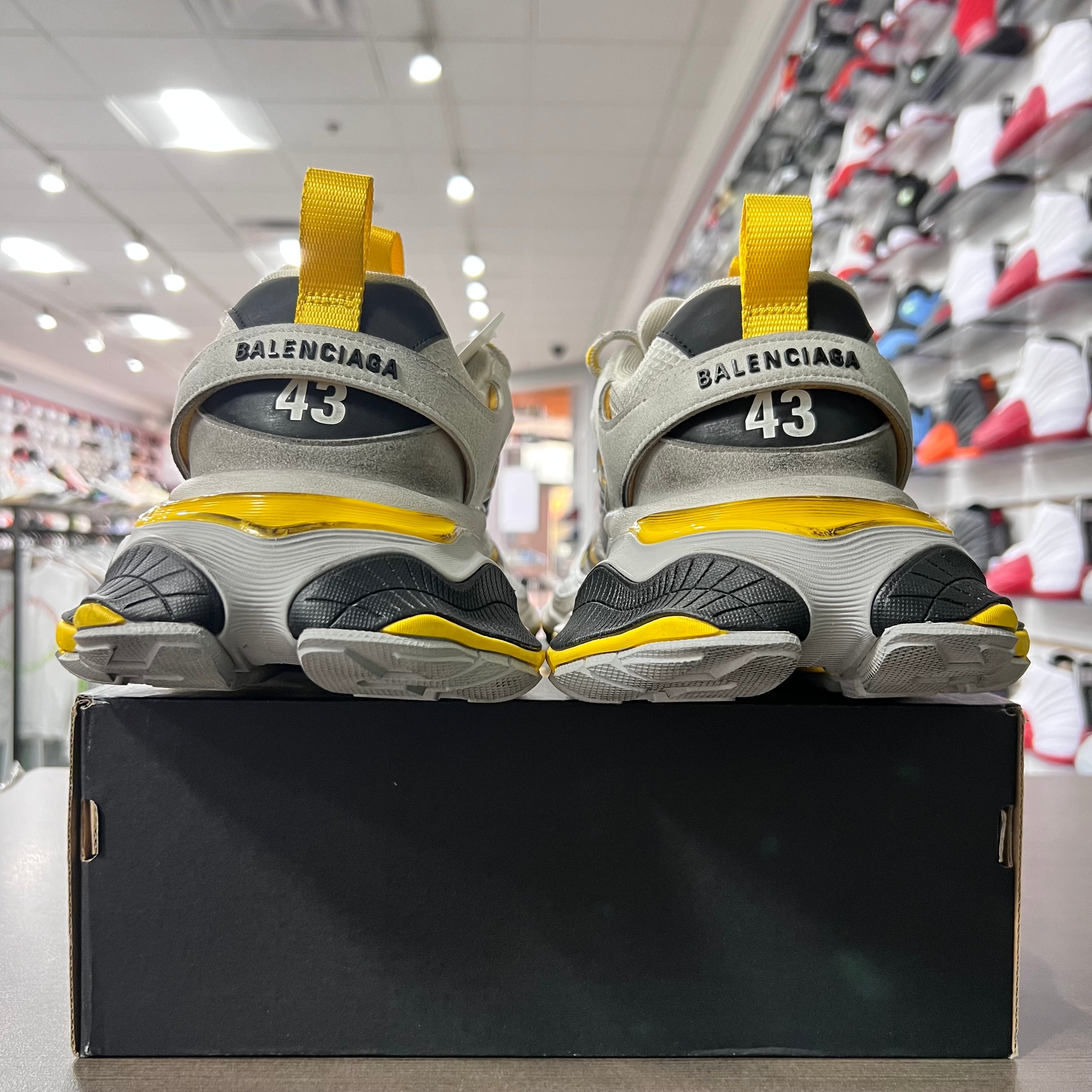 Balenciaga Cargo Sneaker Mens Grey Black Yellow (Lightly Worn + No Box)