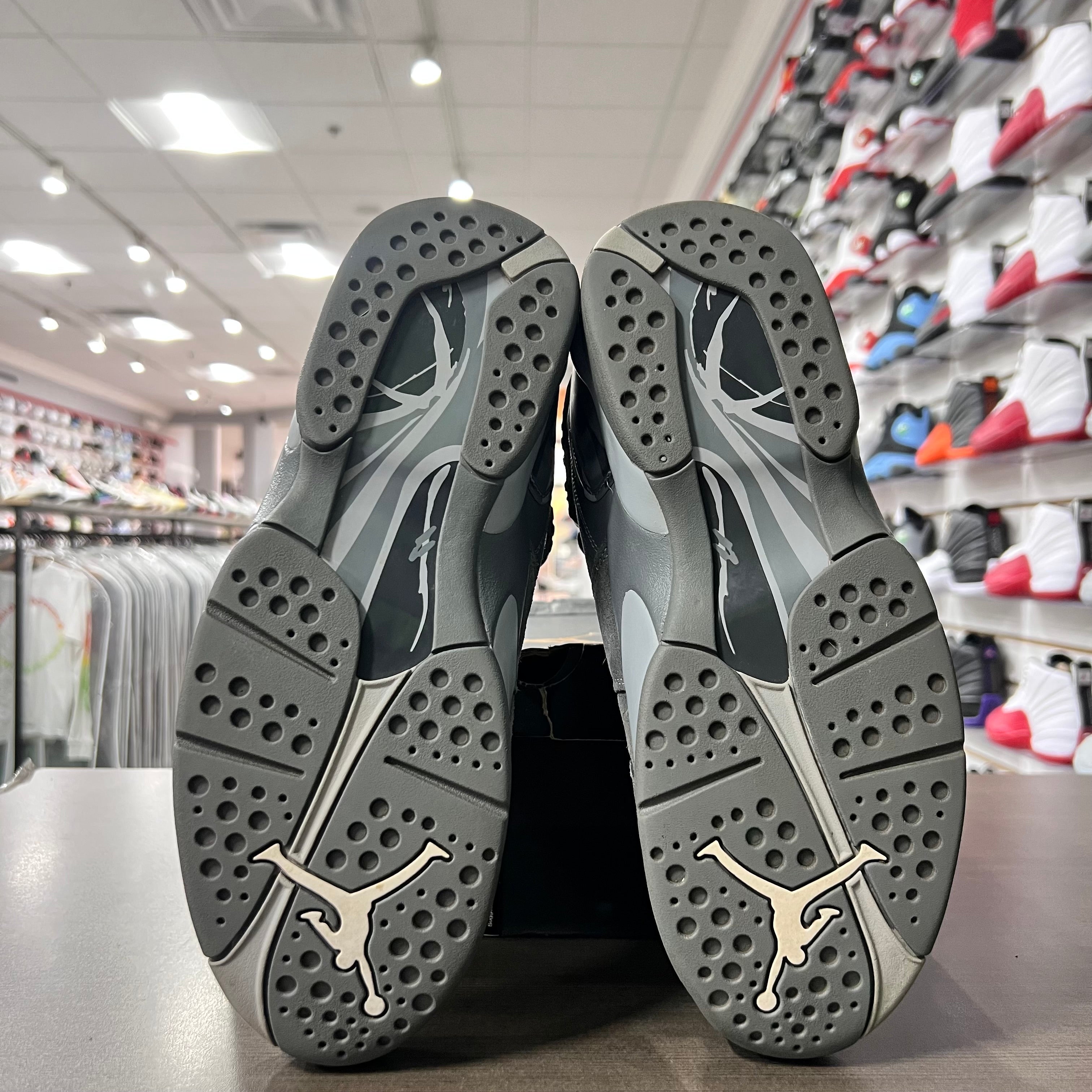 Jordan Retro 8 Mens Cool Grey (Lightly Worn)
