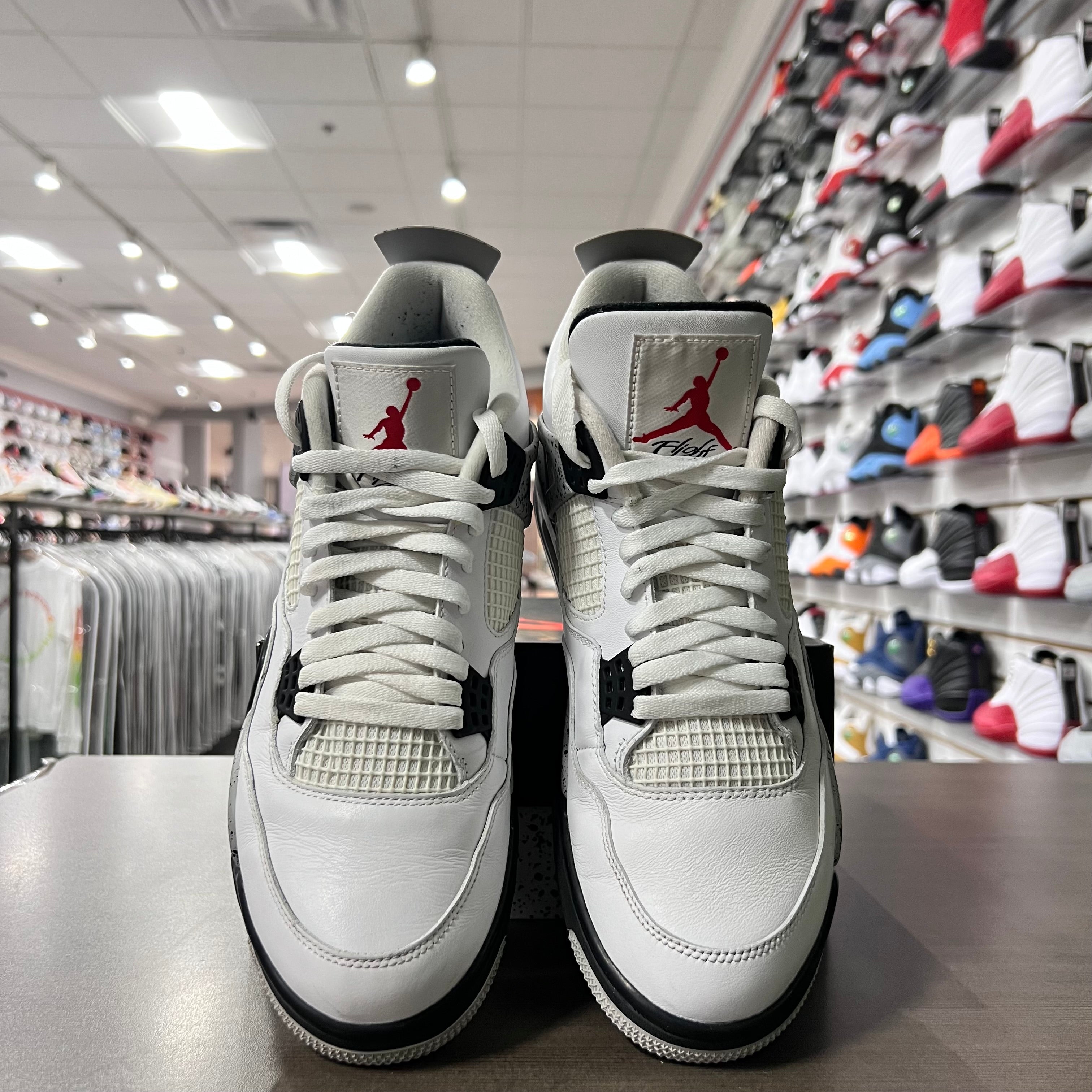 Jordan Retro 4 Mens White Cement (2016) (Lightly Worn+ Flaw)