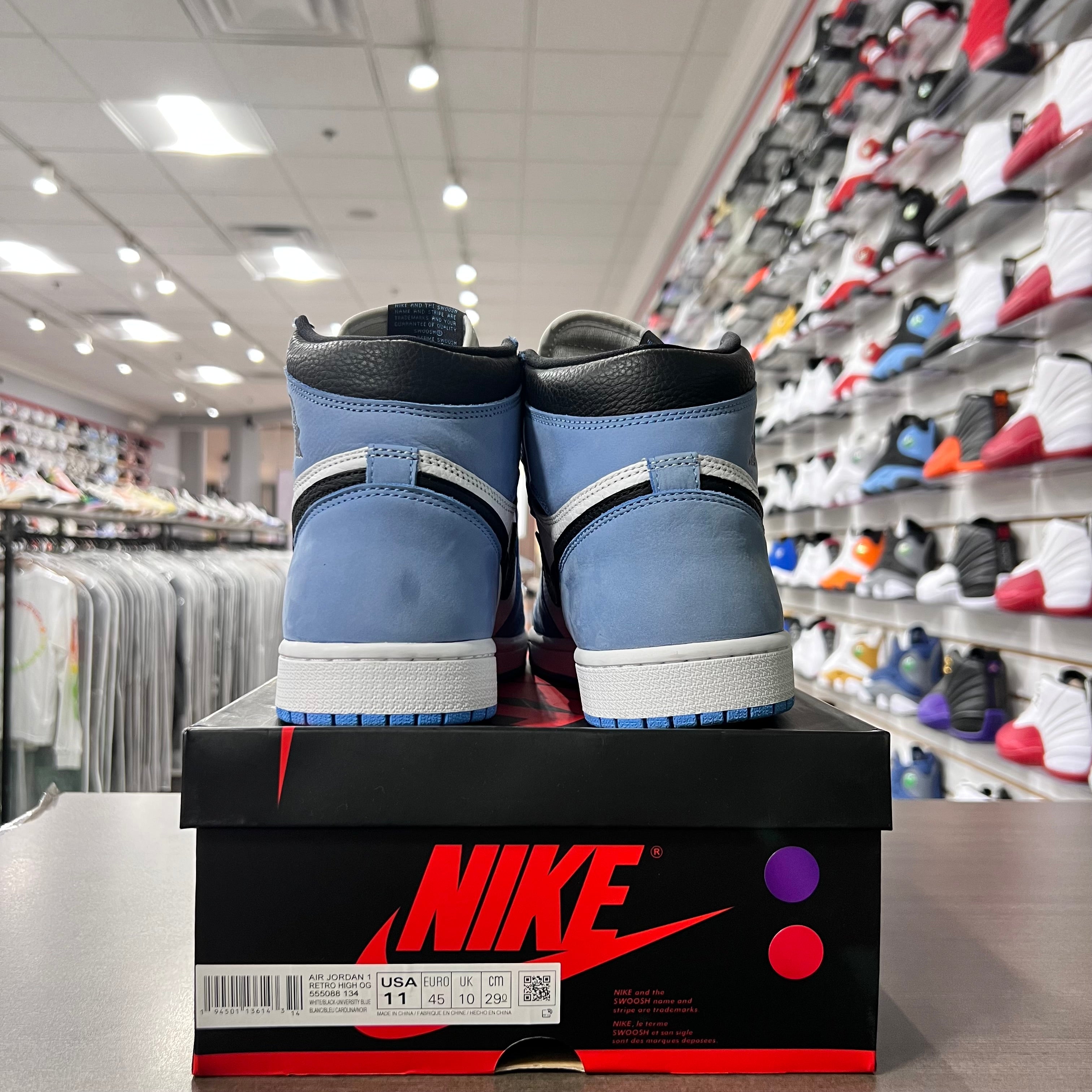 Jordan Retro 1 High Og Mens University Blue (Lightly Worn)