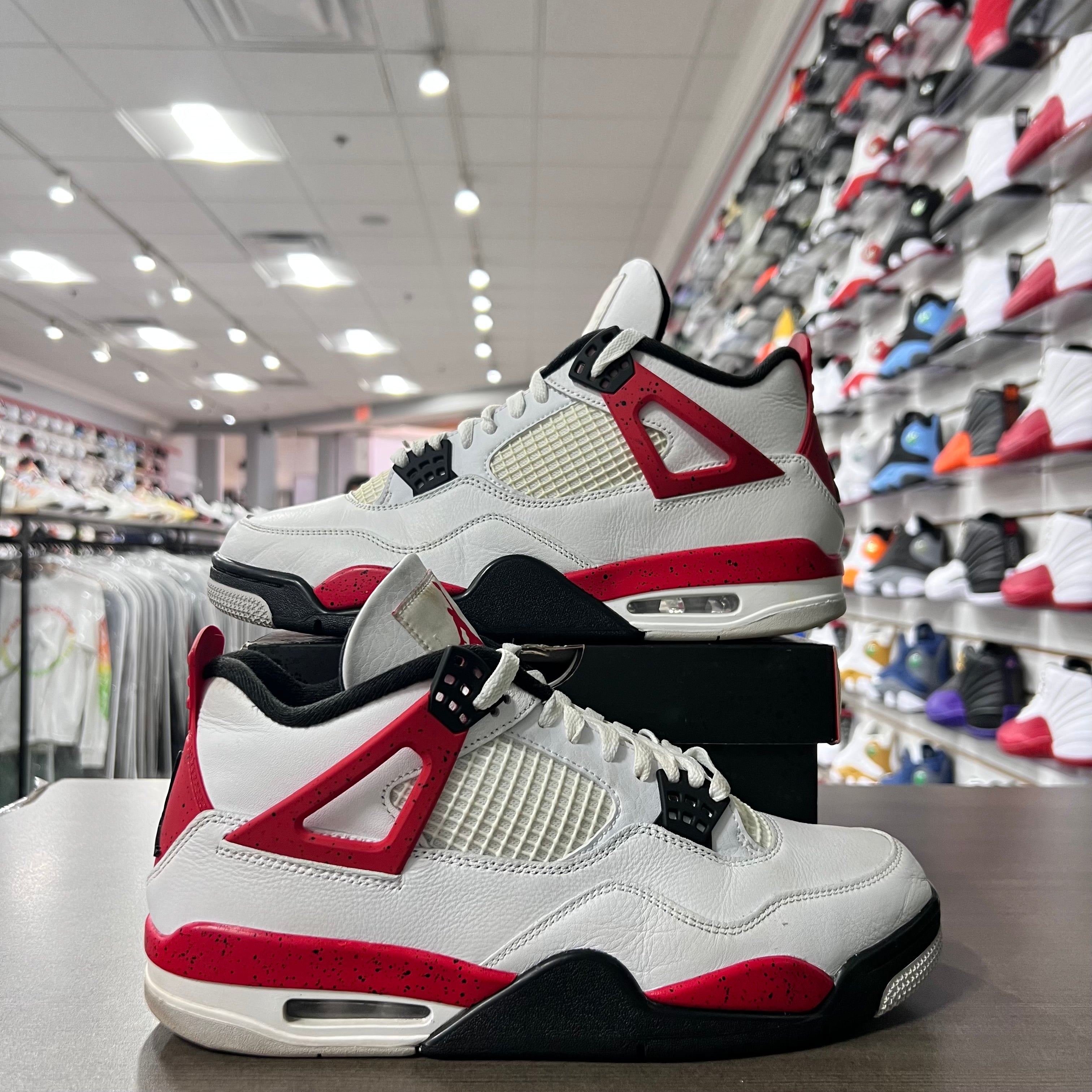 Jordan Retro 4 Mens Red Cement (Lightly Worn)