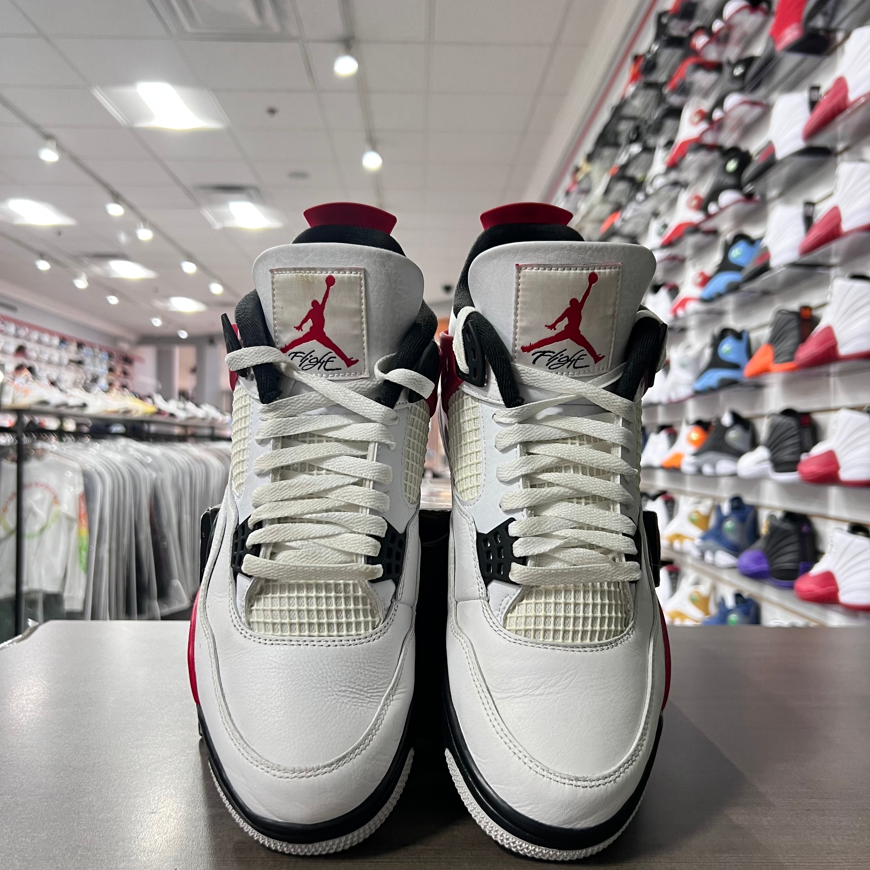 Jordan Retro 4 Mens Red Cement (Lightly Worn)