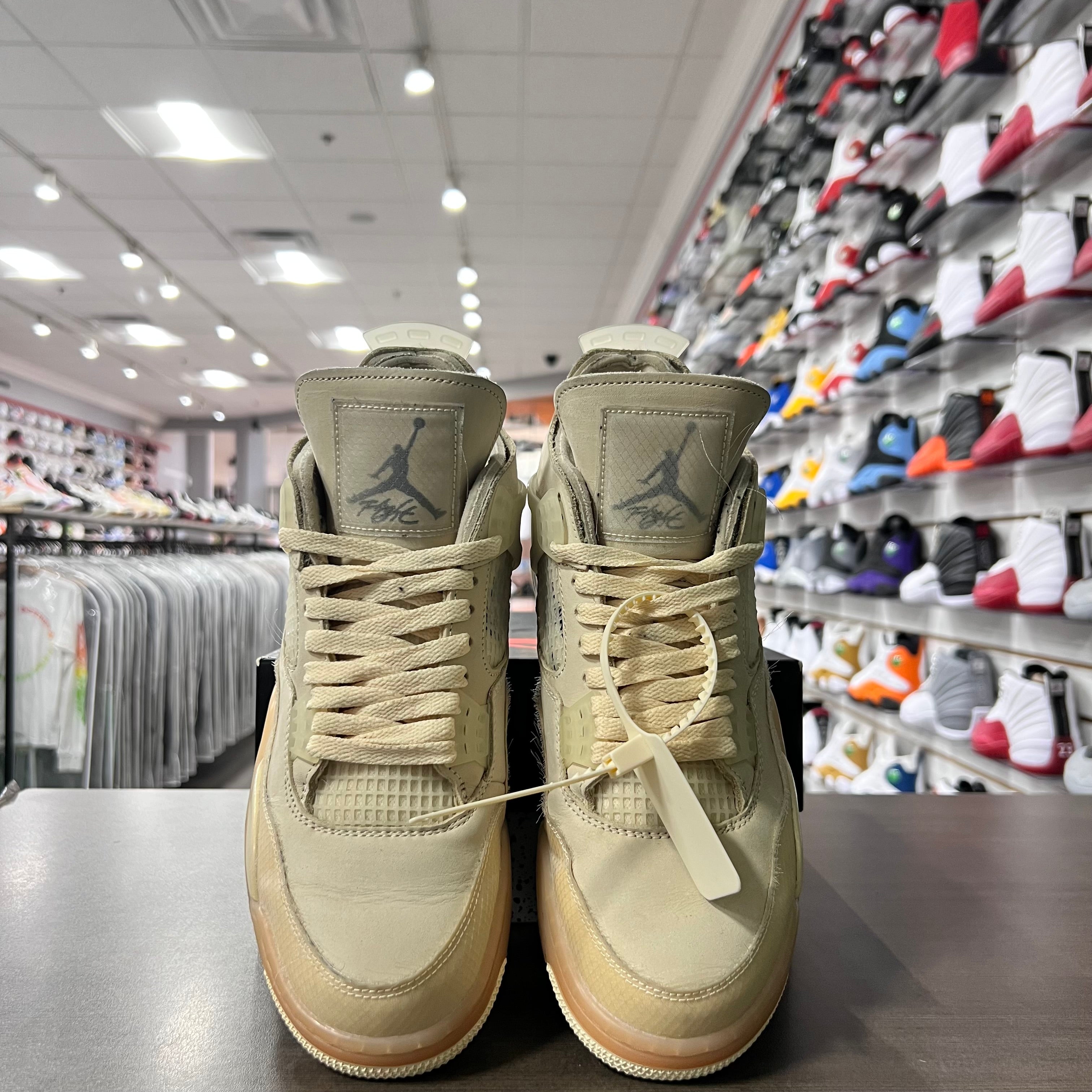 Jordan Retro 4 Womens Off White Sail (Lightly Worn)