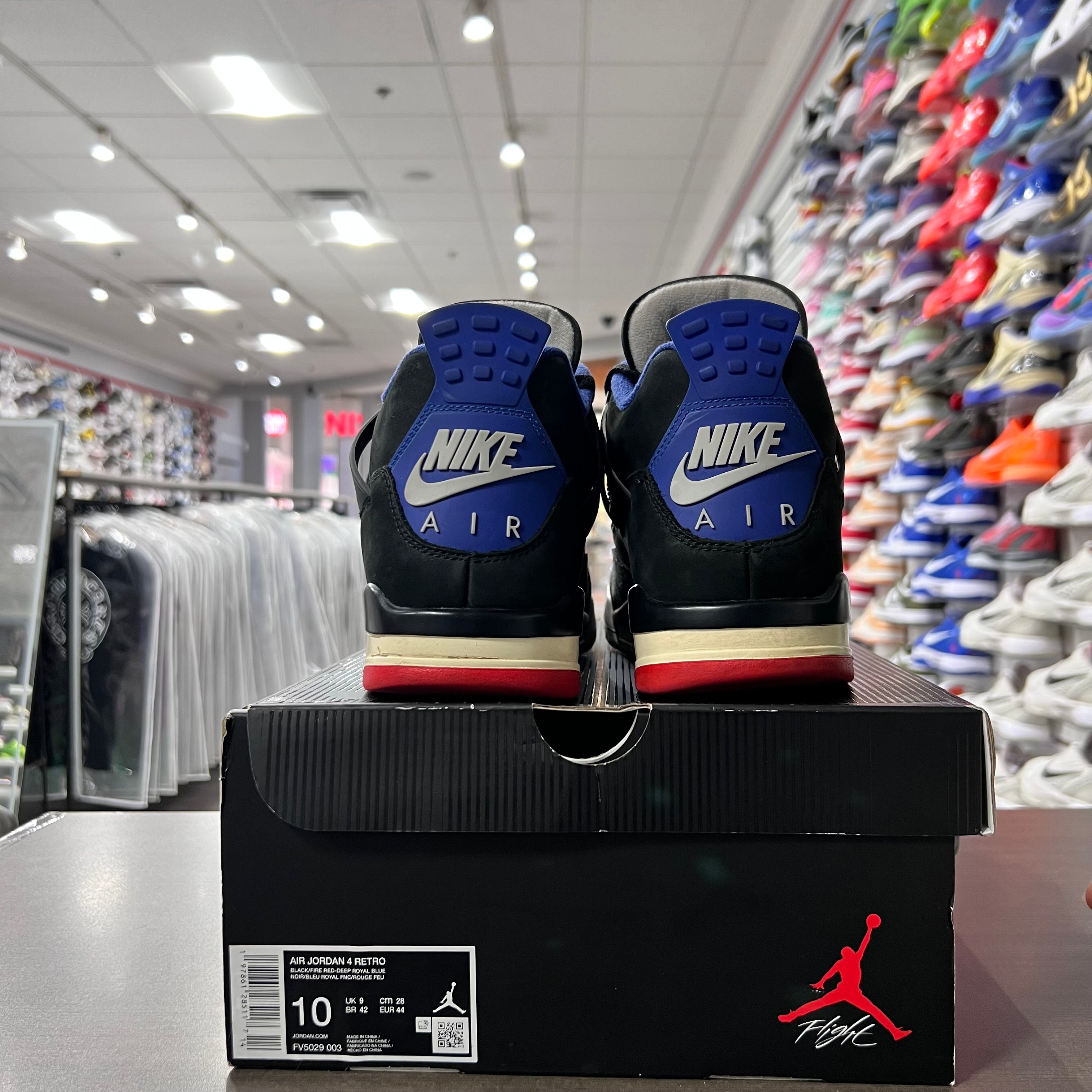 Jordan Retro 4 Mens Rare Air Gold Lettering (Lightly Worn)