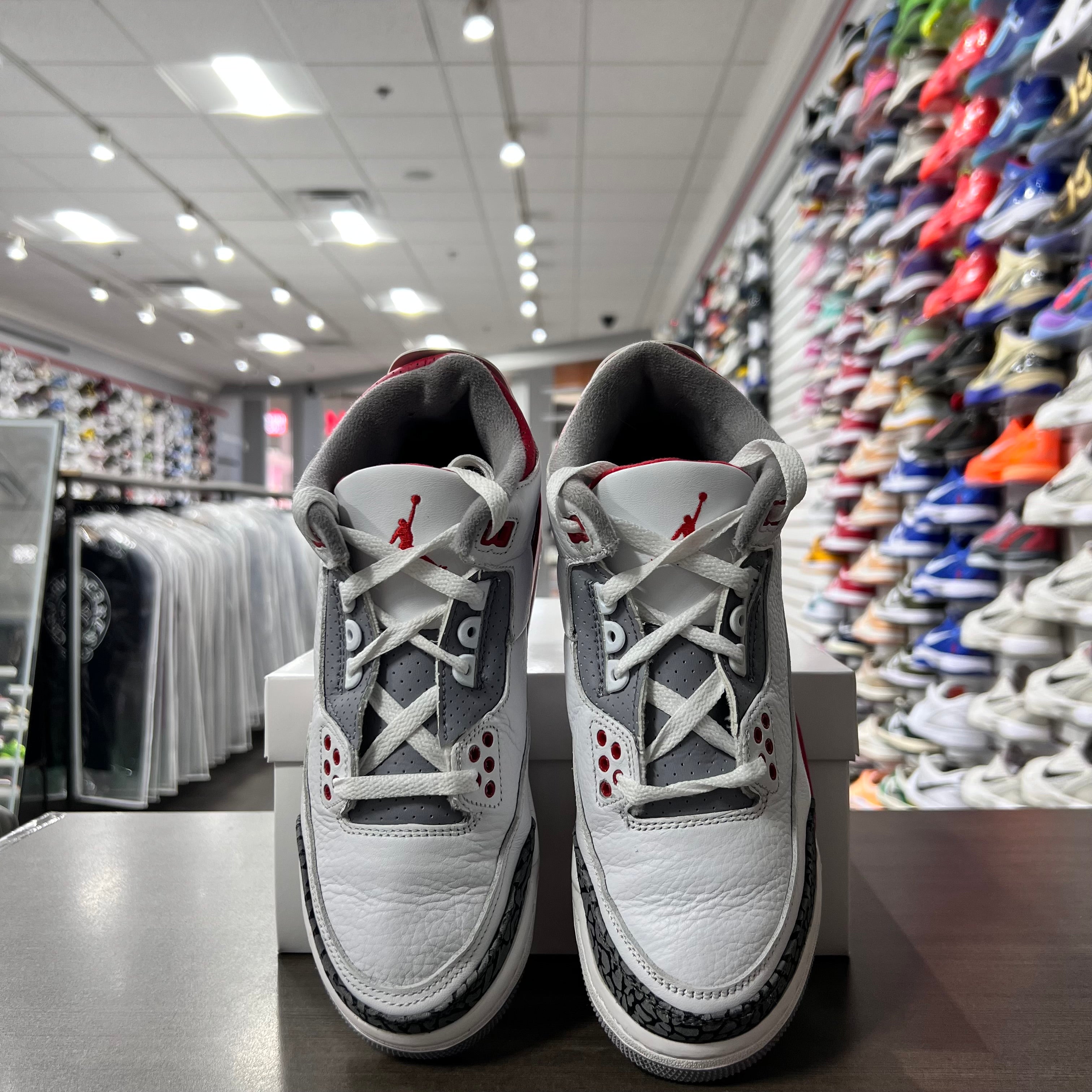 Jordan Retro 3 Gs Fire Red (Lightly Worn+Replacement Box)