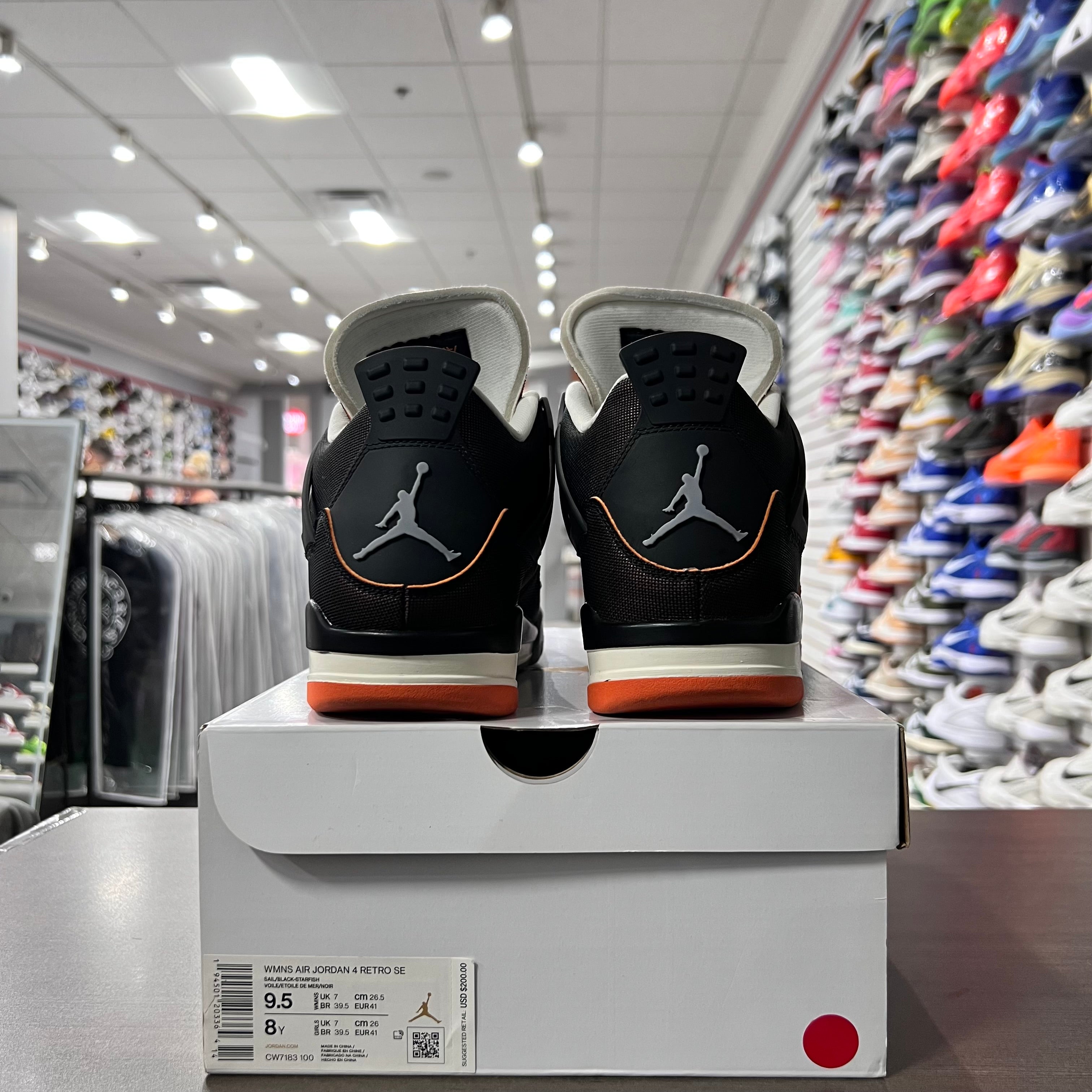 Jordan Retro 4 Womens Starfish (Lightly Worn)