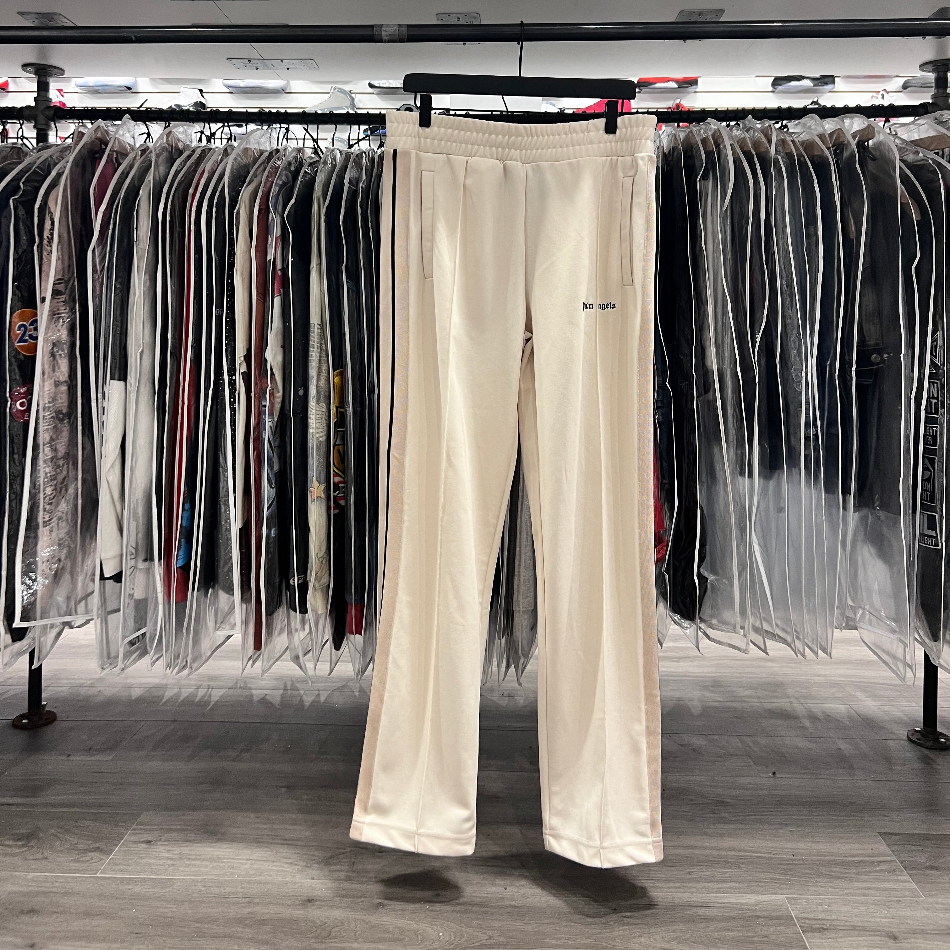 Palm Angels Flare Track Pants Butter