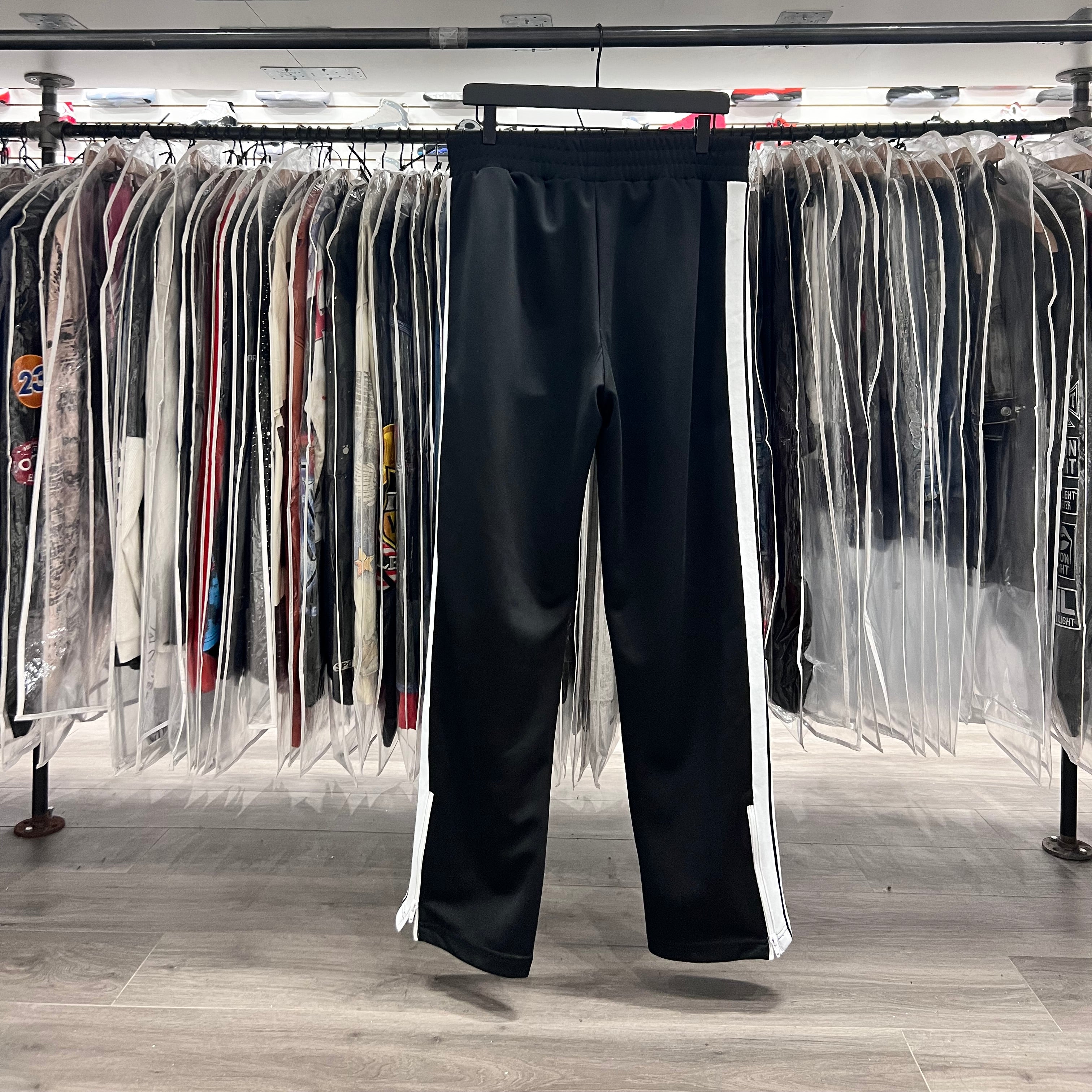 Palm Angels Slim Track Pants Black/White
