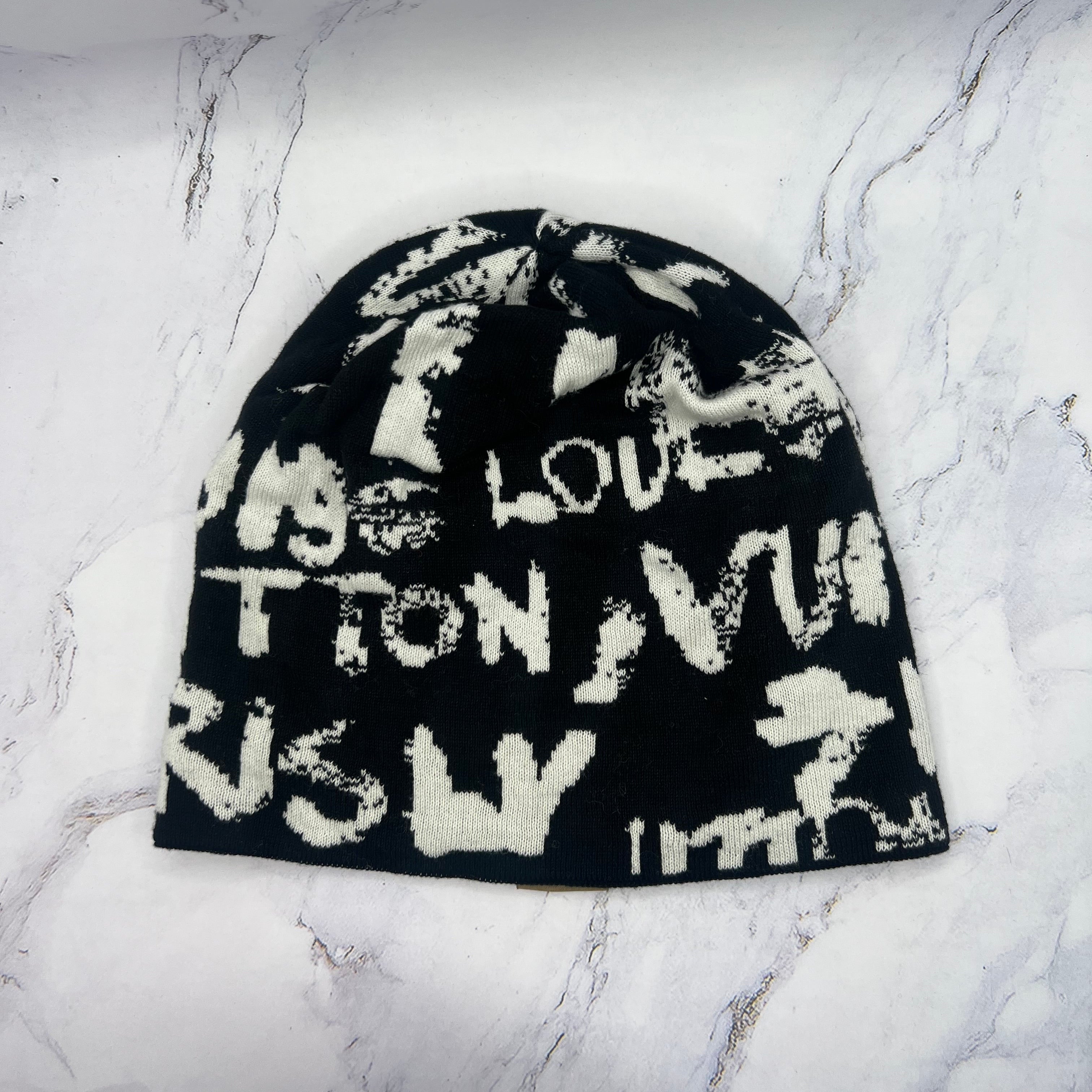 Louis Vuitton X Nigo Ft Scribble Beanie Multicolor (Lightly Worn)