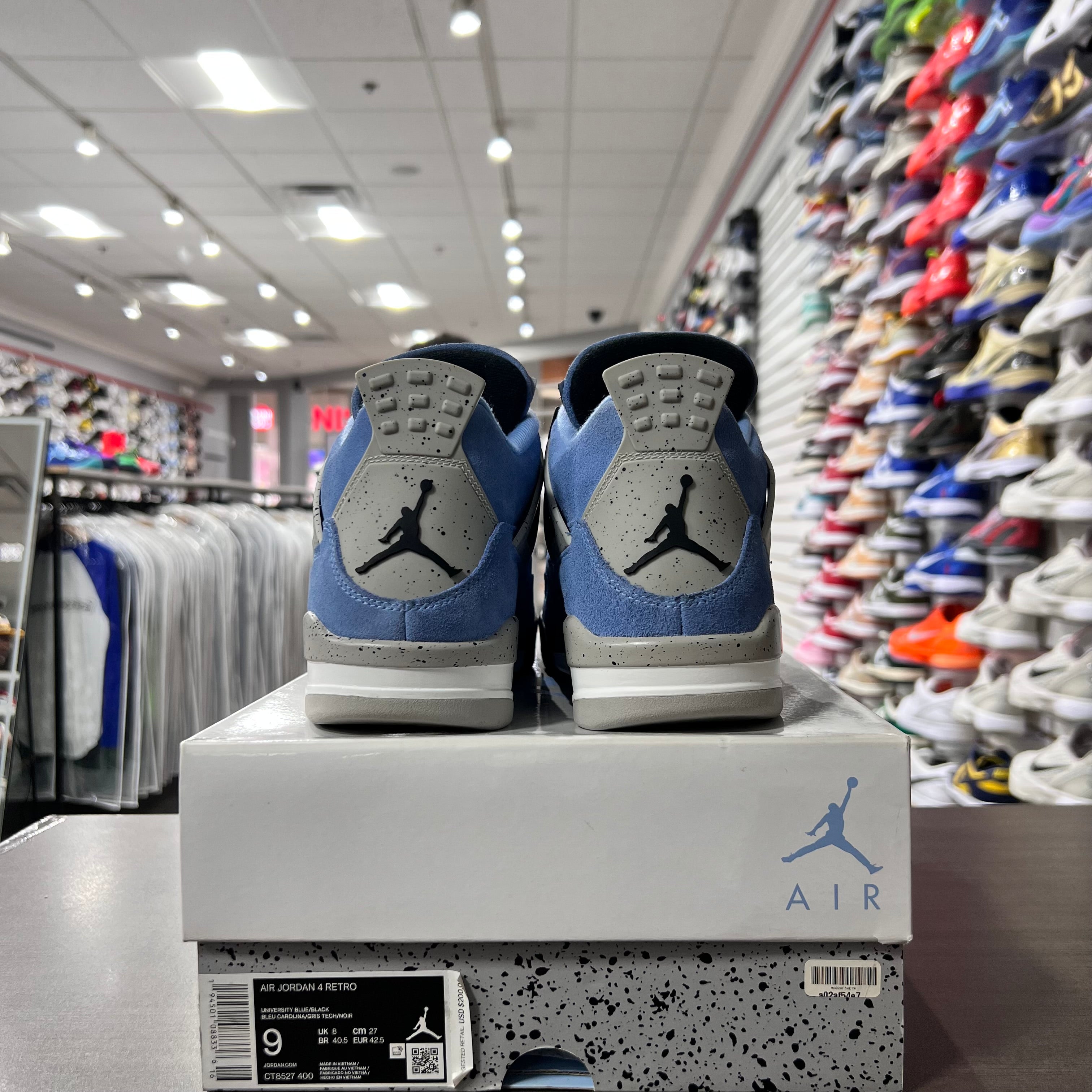 Jordan Retro 4 Mens University Blue (Lightly Worn)