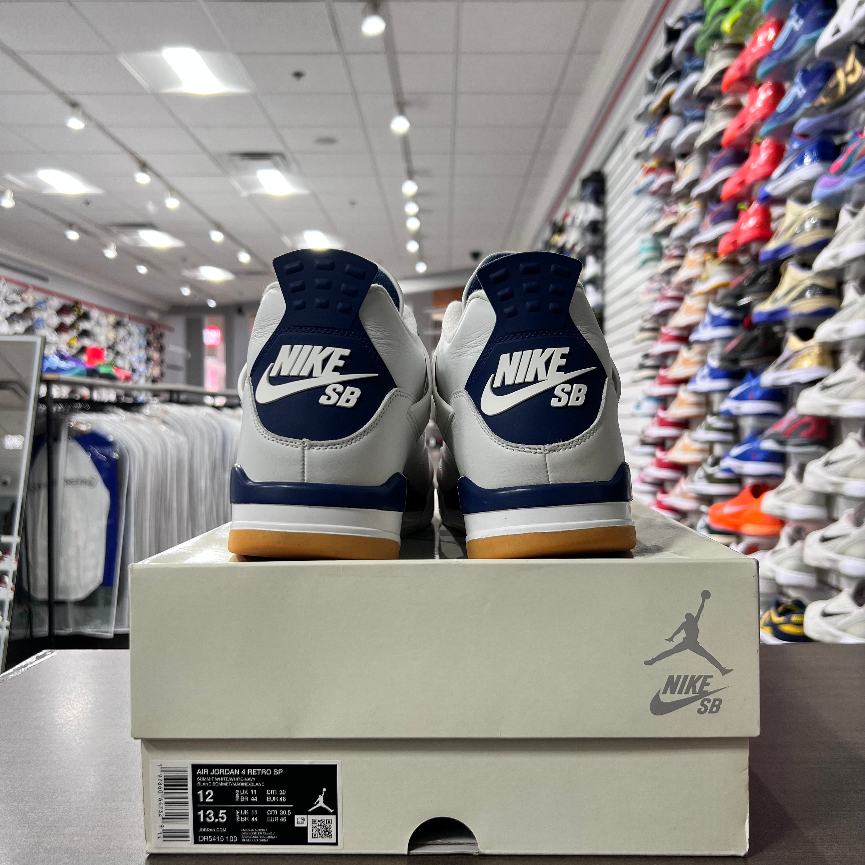 Jordan Retro 4 Mens SB Navy (Lightly Worn)