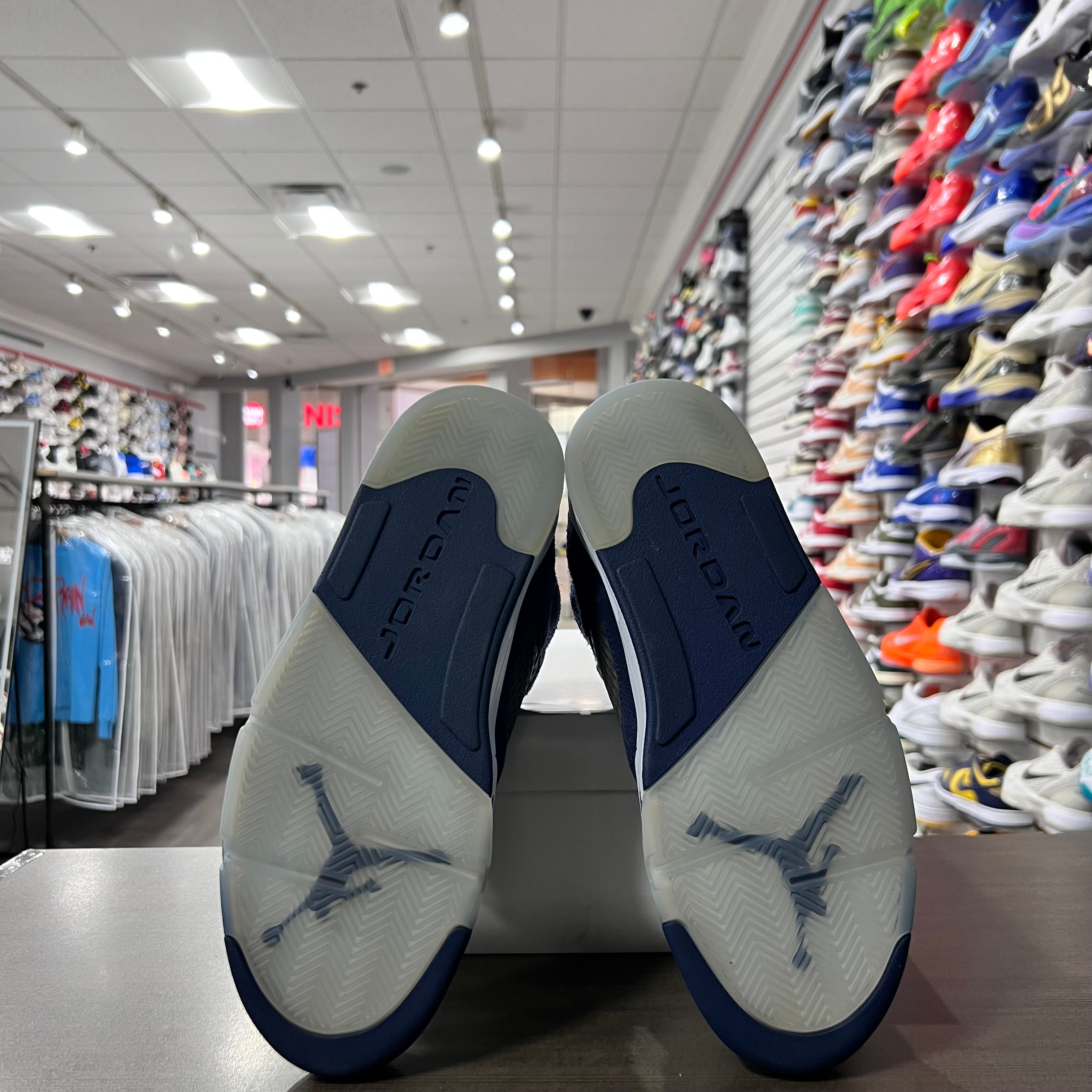 Jordan Retro 5 Midnight Navy (Lightly Worn+Replacement Box)