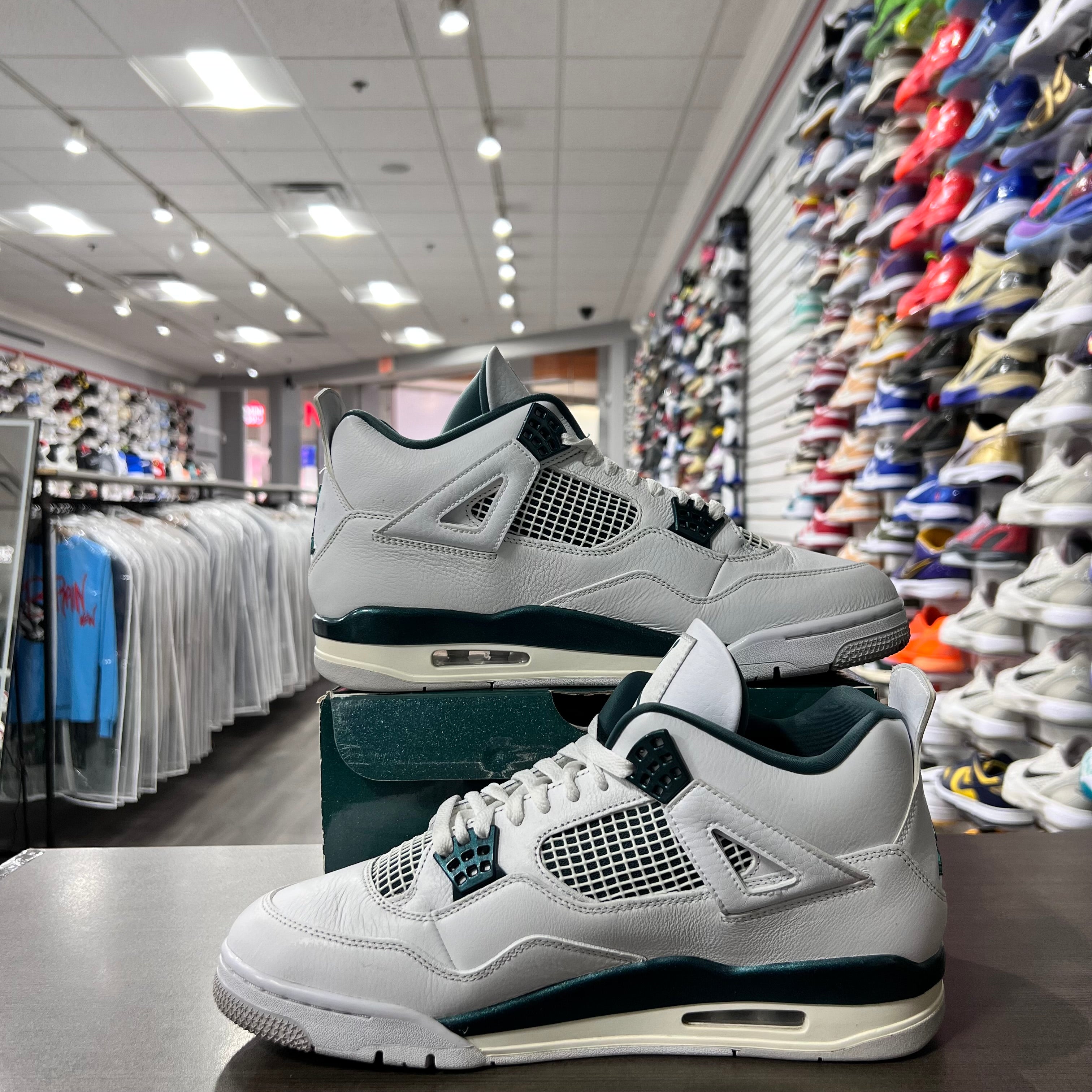 Jordan Retro 4 Mens Oxidized Green (Lightly Worn)