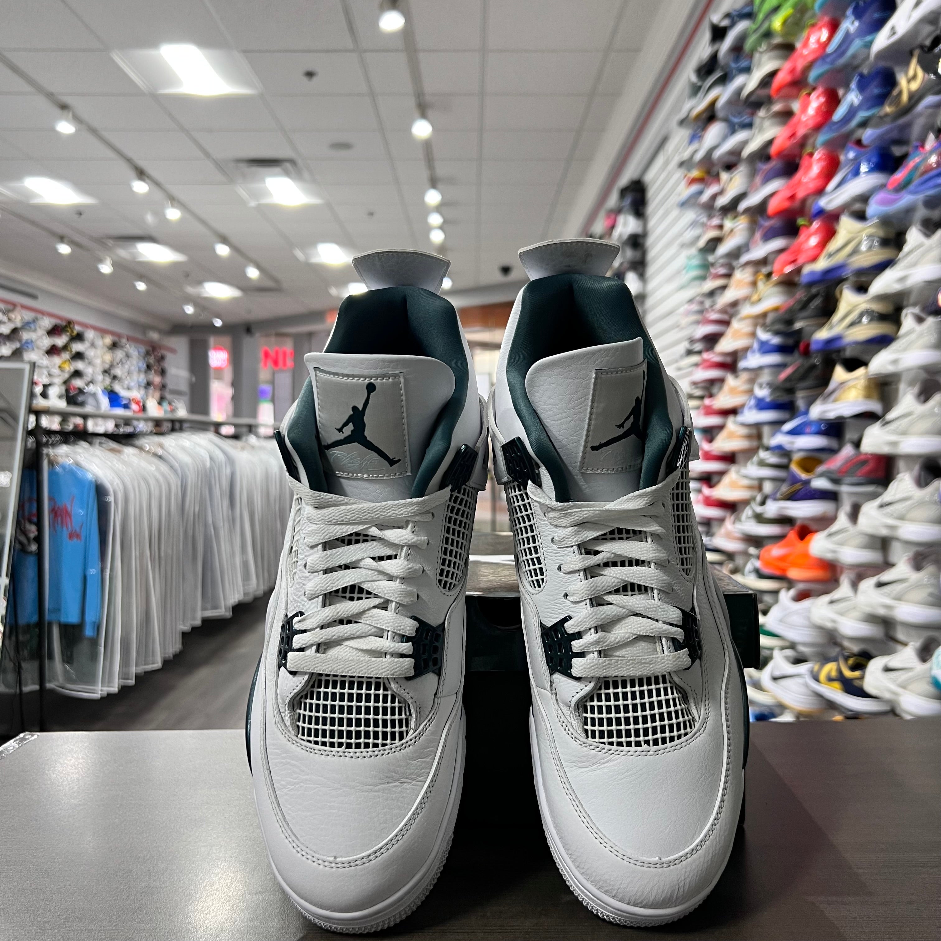 Jordan Retro 4 Mens Oxidized Green (Lightly Worn)