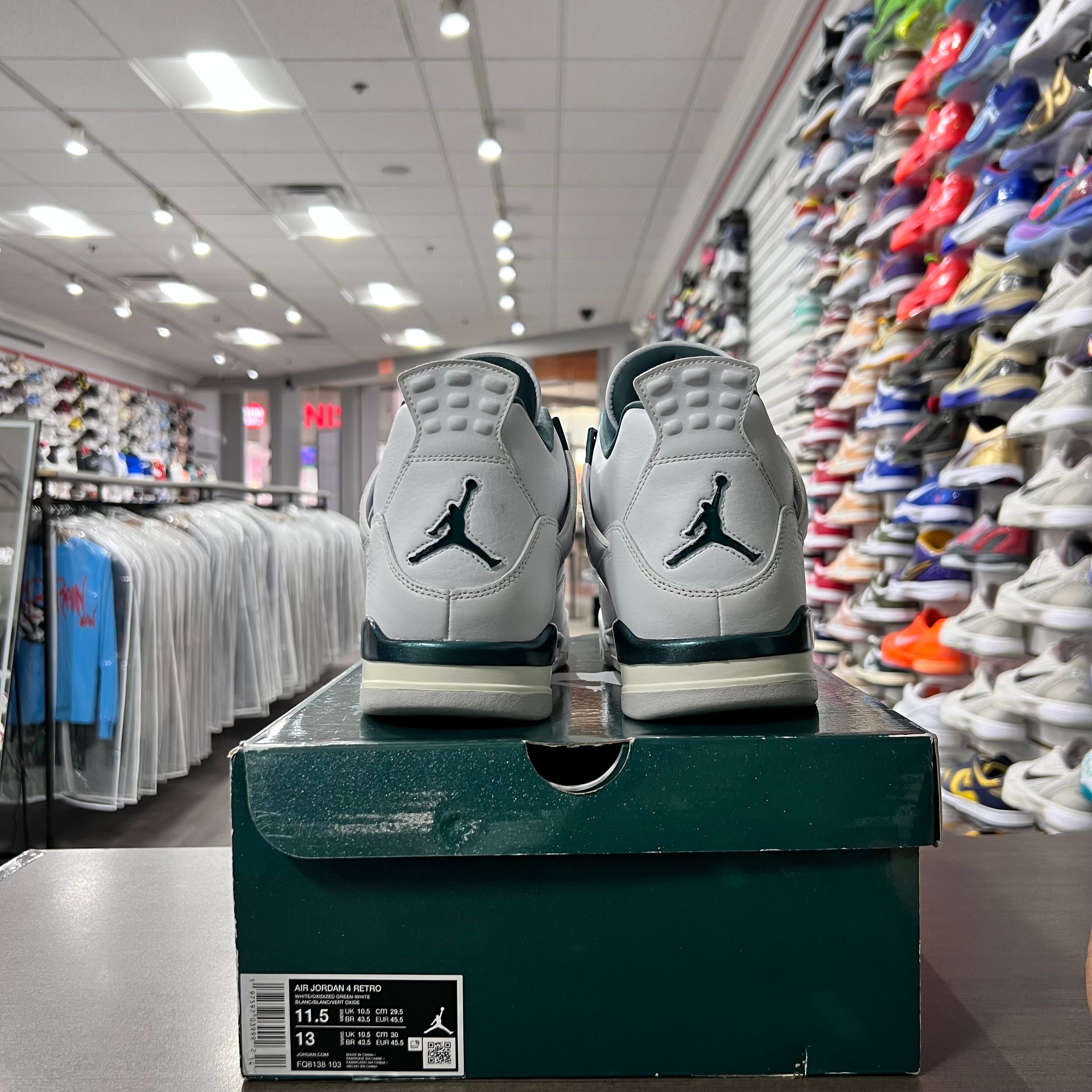 Jordan Retro 4 Mens Oxidized Green (Lightly Worn)