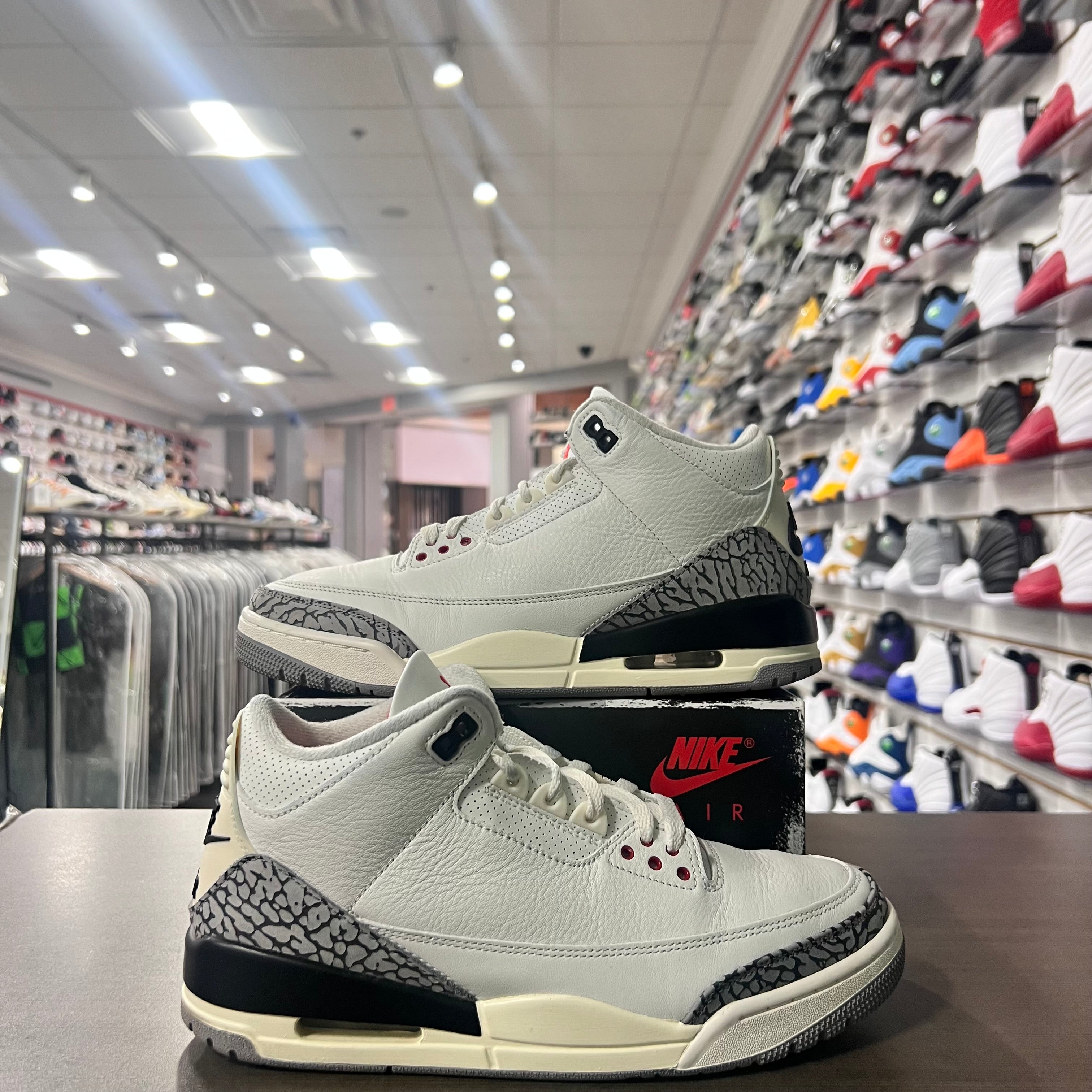 Jordan Retro 3 Mens White Cement Reimagined (Lightly Worn)