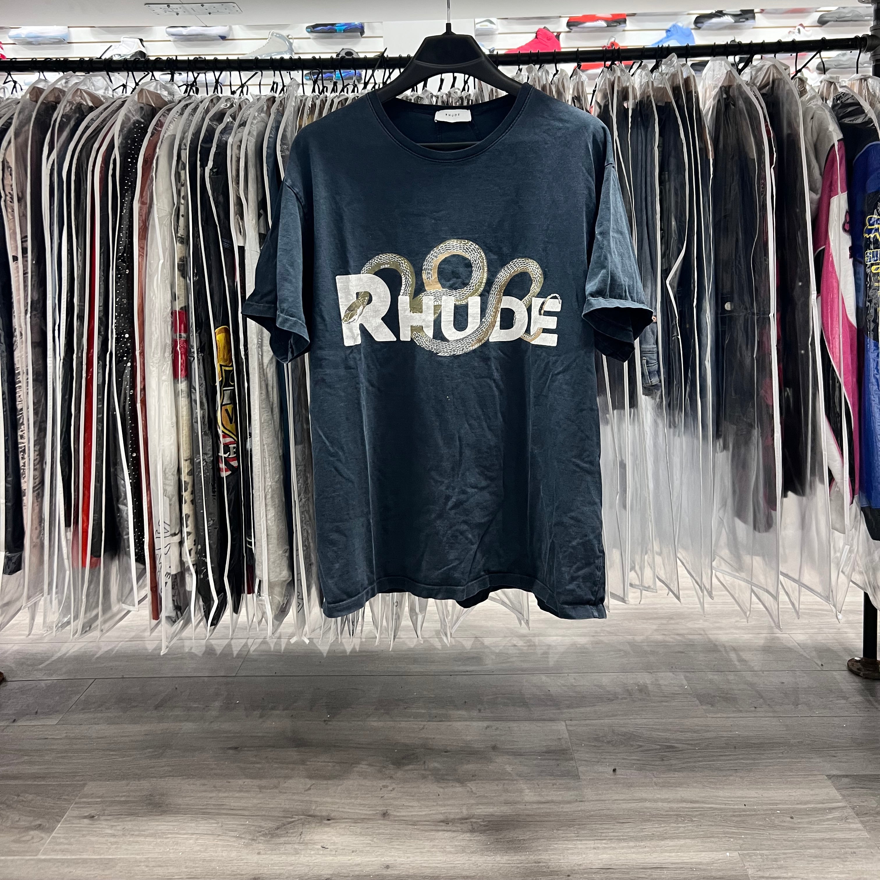 Rhude Snake Logo T-Shirt (Lightly Worn)