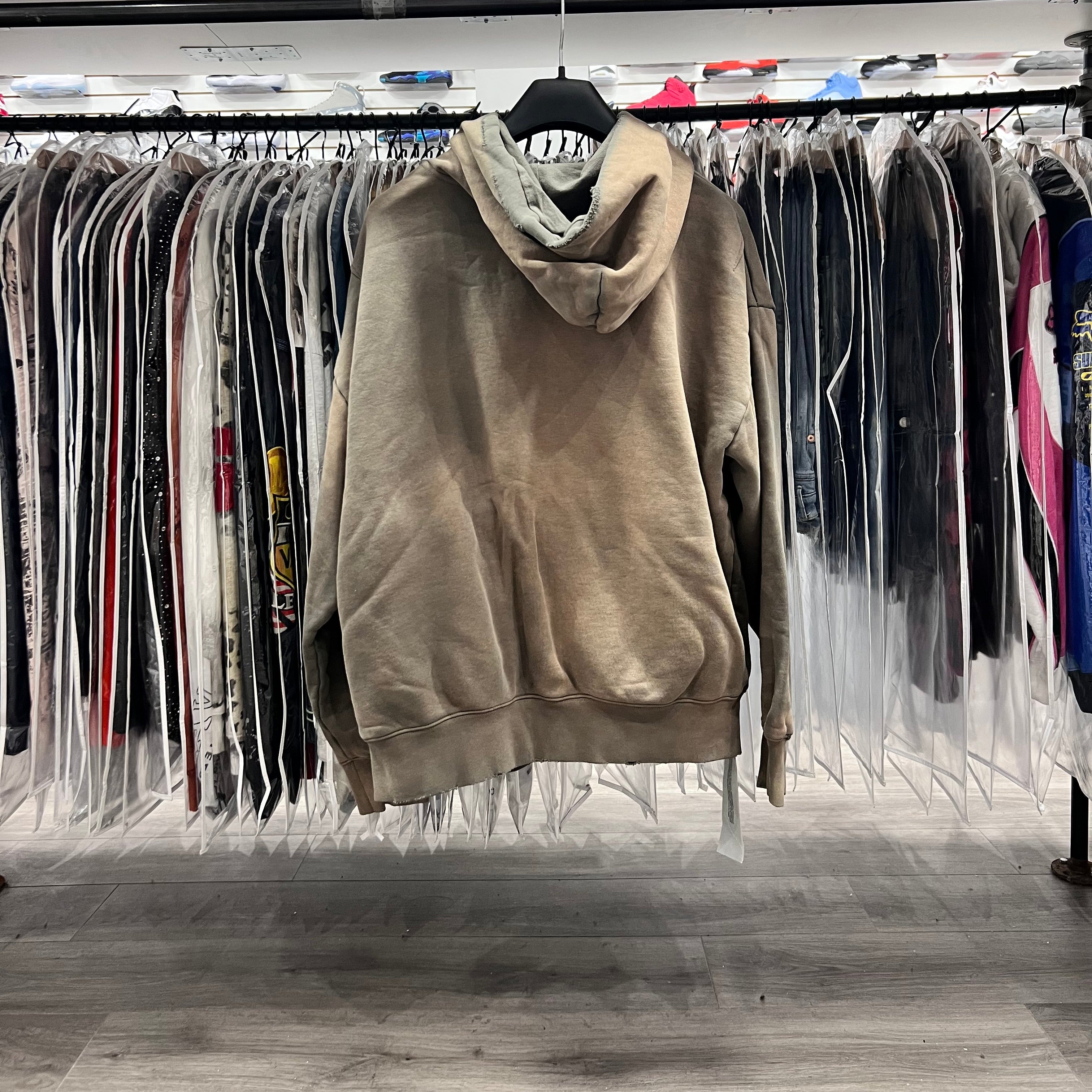Purple Brand Slab Outline Hoodie Grey (Lightly Worn)