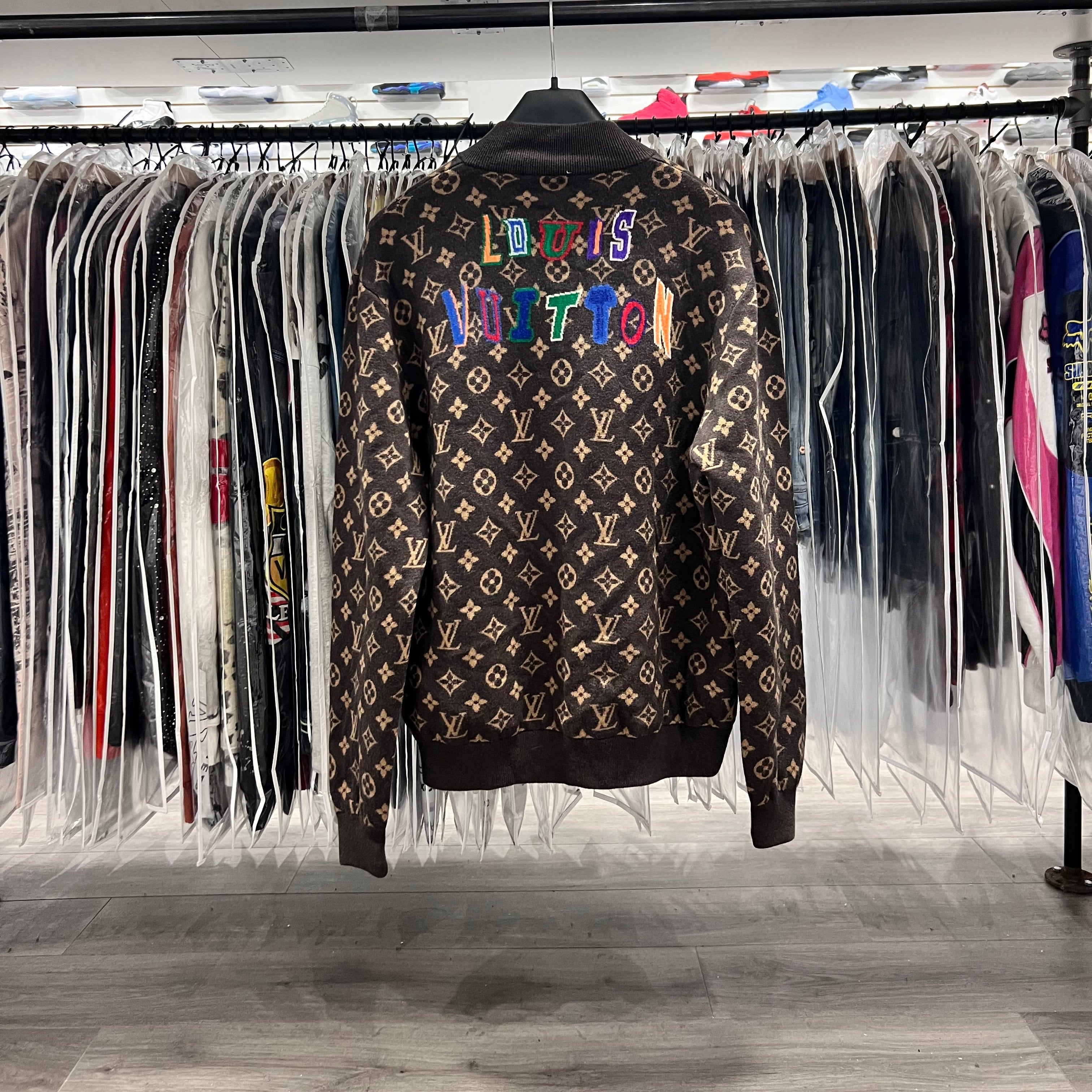Louis Vuitton X NBA Monogram knit Bomber Jacket (Lightly Worn)