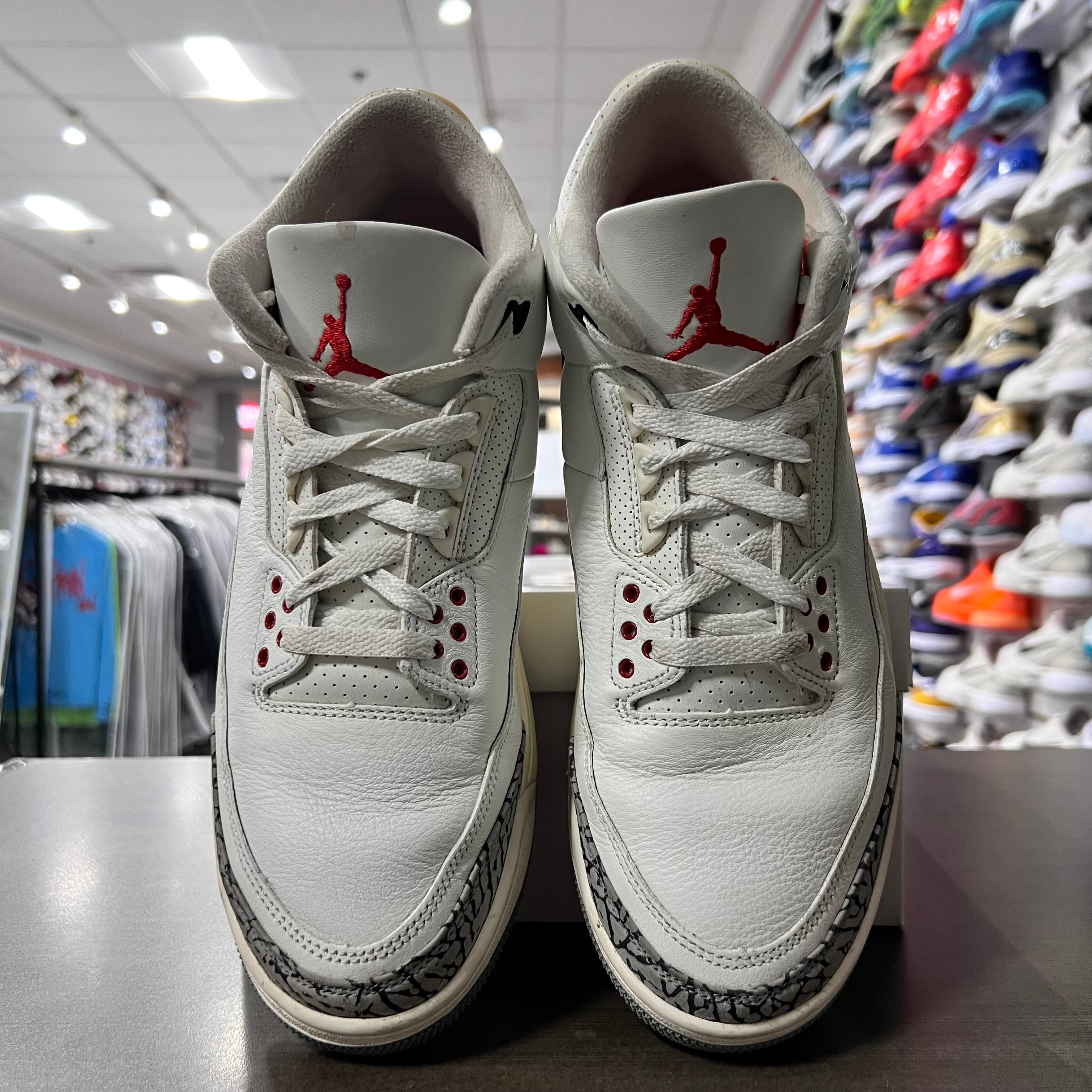 Jordan Retro 3 Mens Reimagined White Cement (Lightly Worn+Replacement Box)