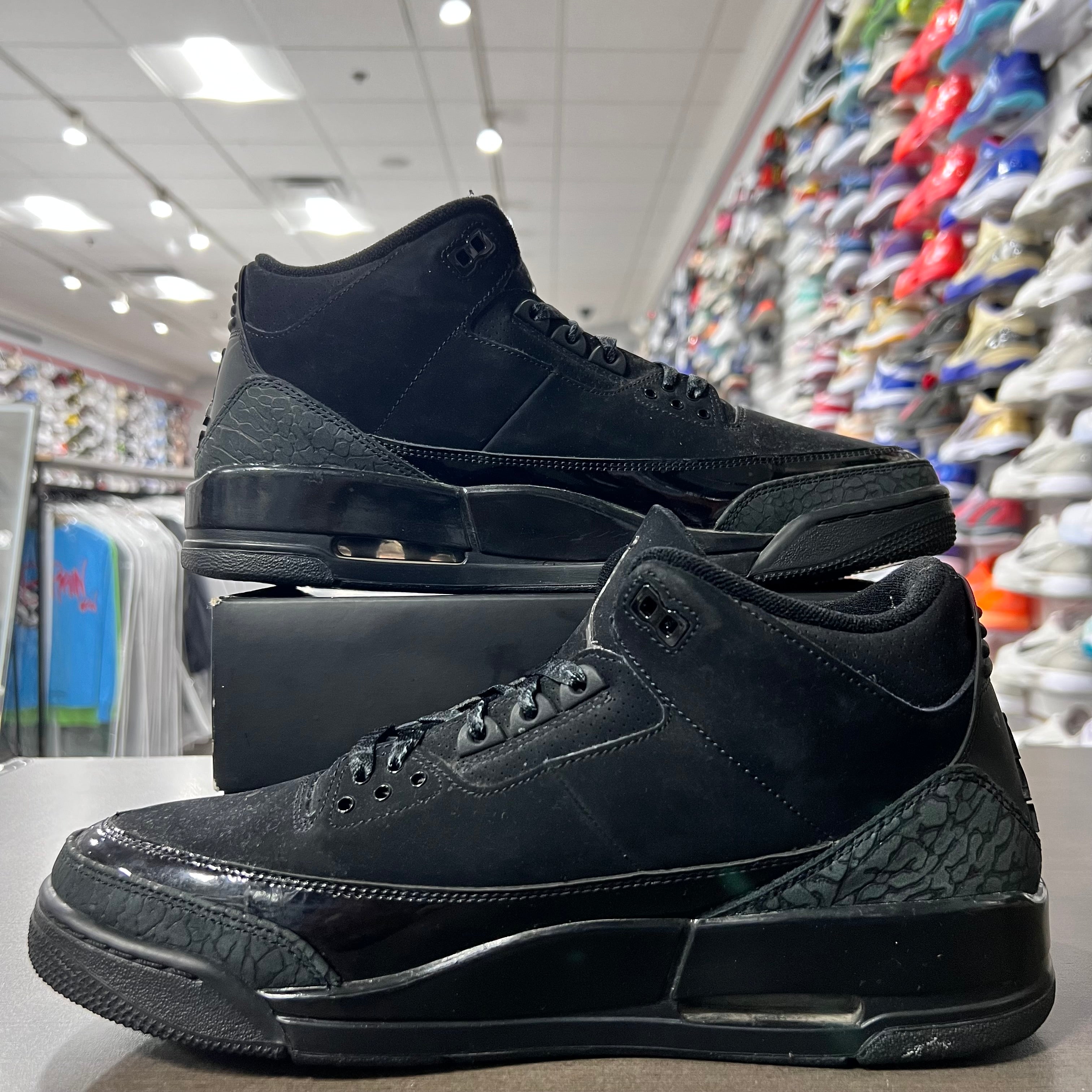Jordan Retro 3 Mens Black Cat (Lightly Worn)