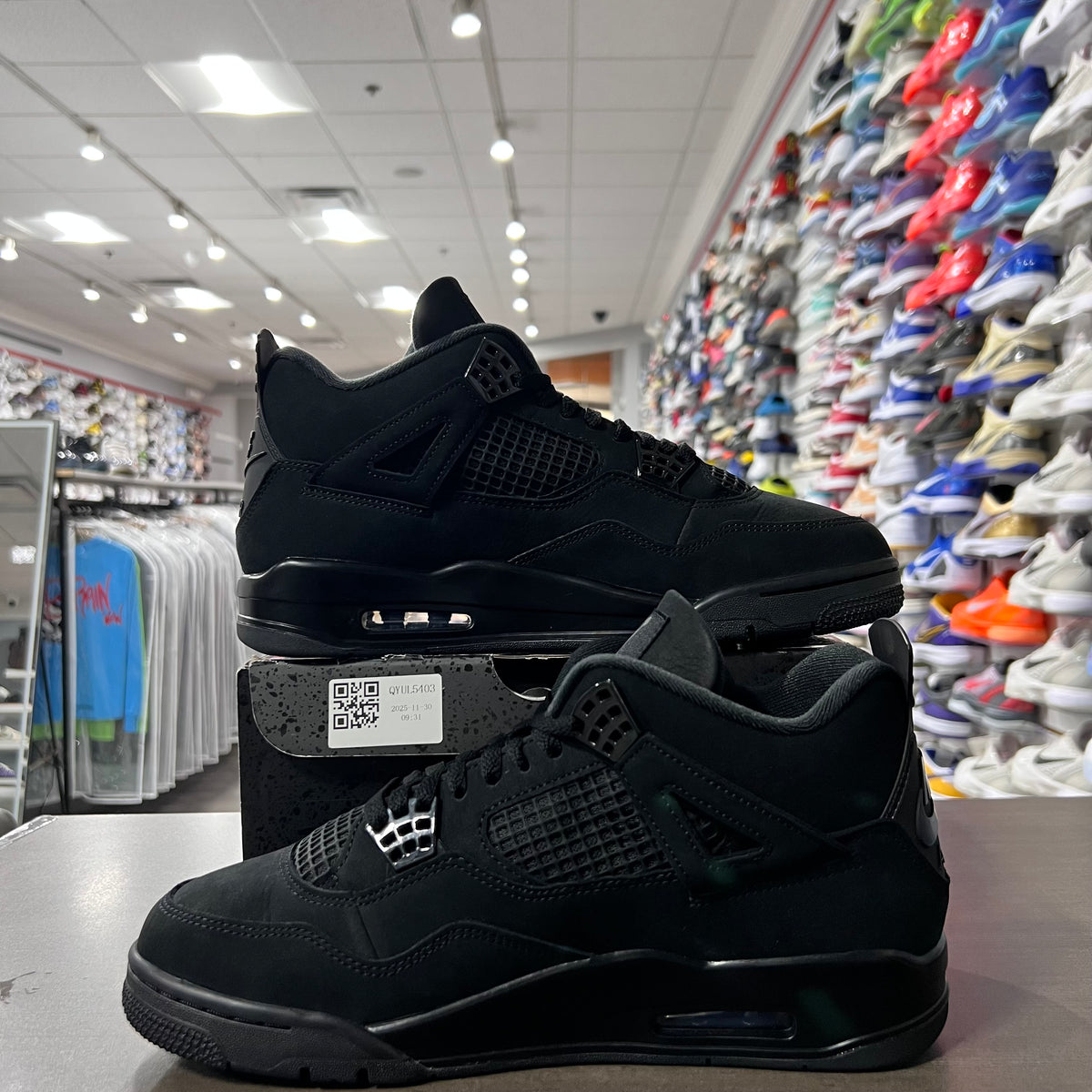 Jordan Retro 4 Mens Black Cat (Lightly Worn)
