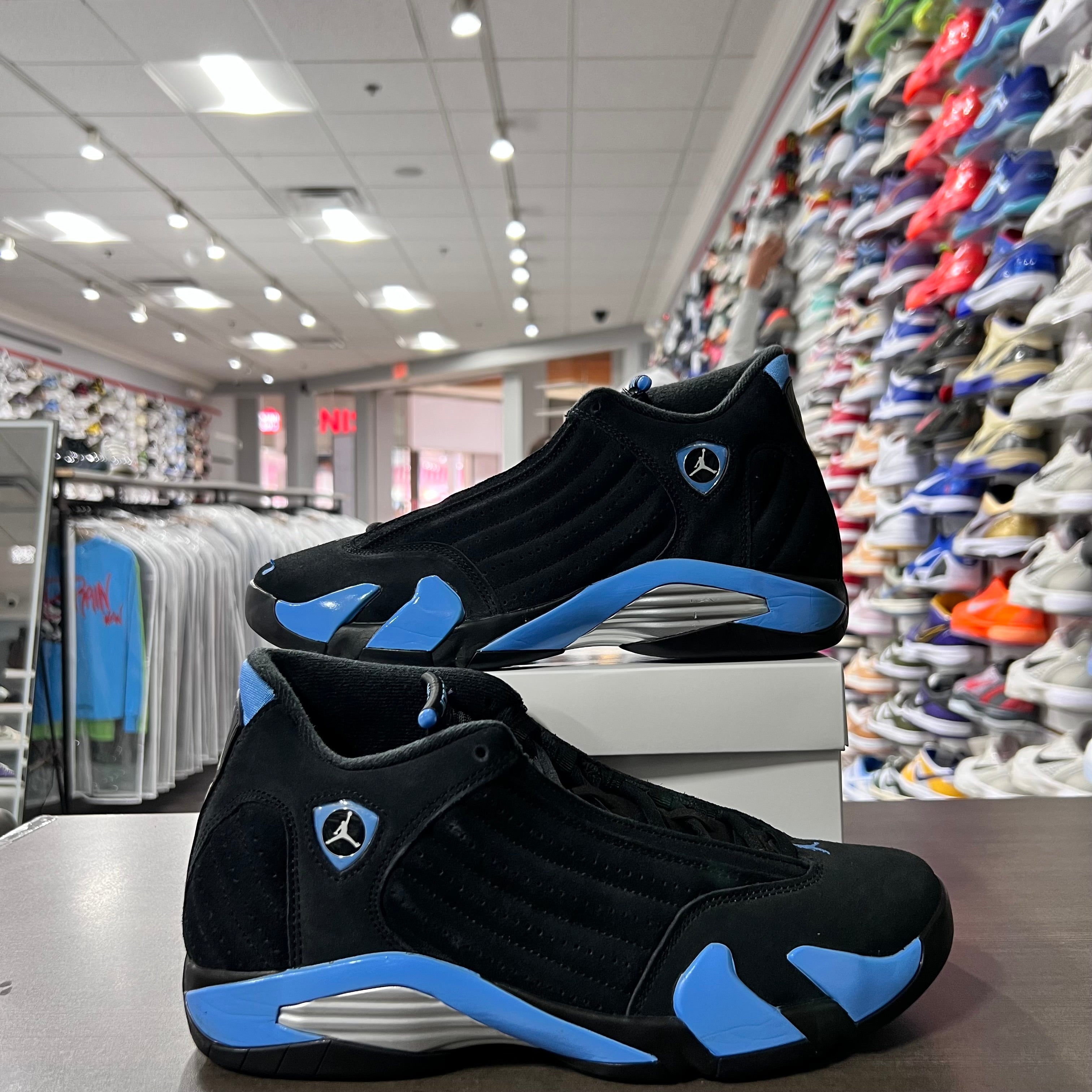 Jordan Retro 14 Mens Black University Blue (Lightly Worn+Replacement Box)