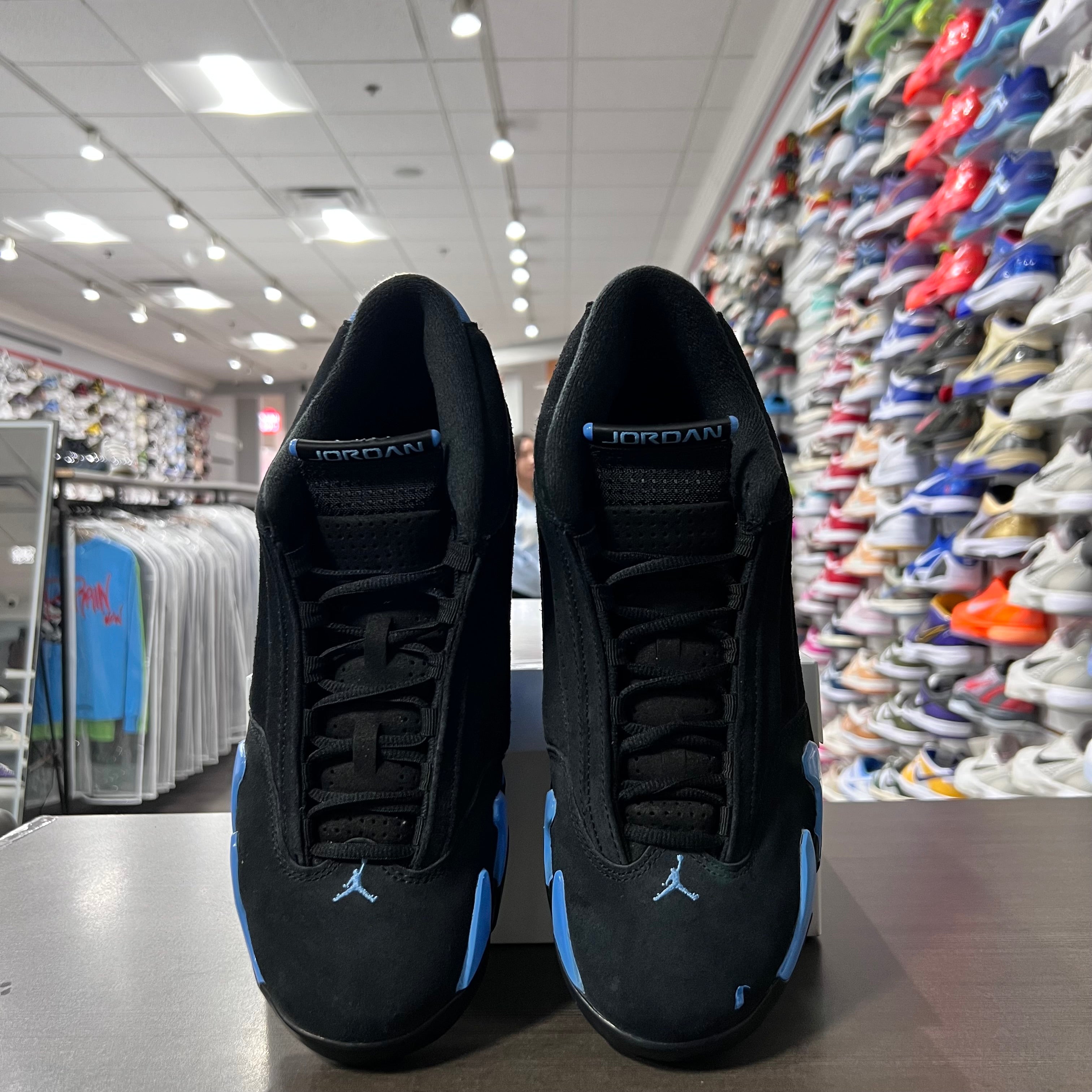 Jordan Retro 14 Mens Black University Blue (Lightly Worn+Replacement Box)