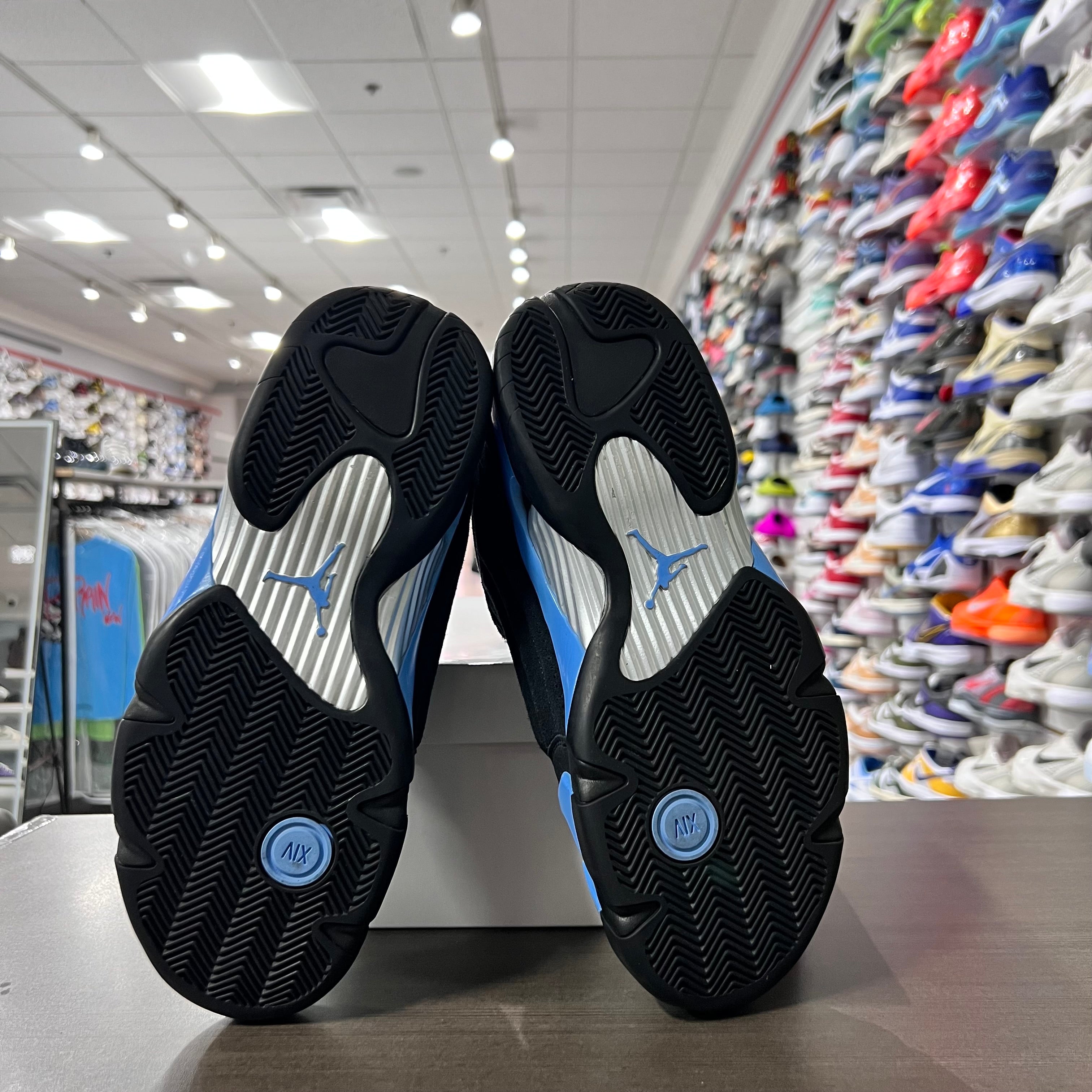 Jordan Retro 14 Mens Black University Blue (Lightly Worn+Replacement Box)