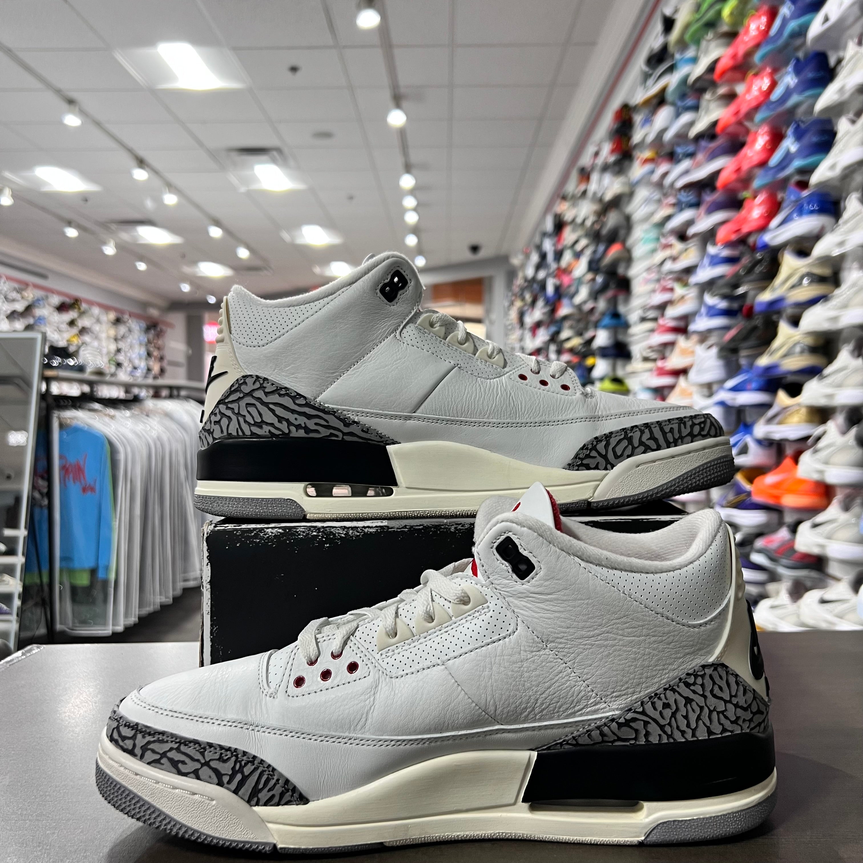Jordan Retro 3 Mens Reimagined White Cement (Lightly Worn)
