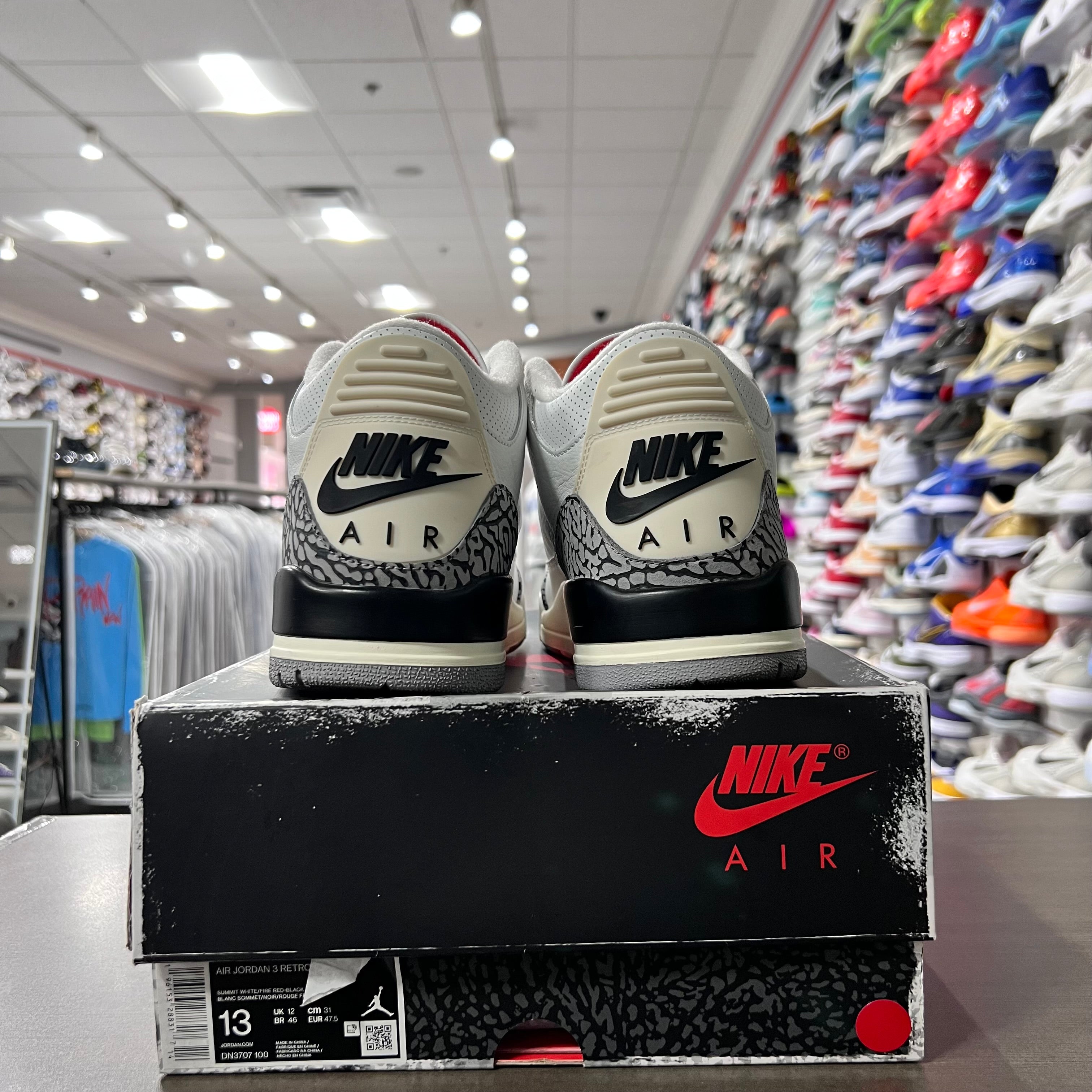 Jordan Retro 3 Mens Reimagined White Cement (Lightly Worn)