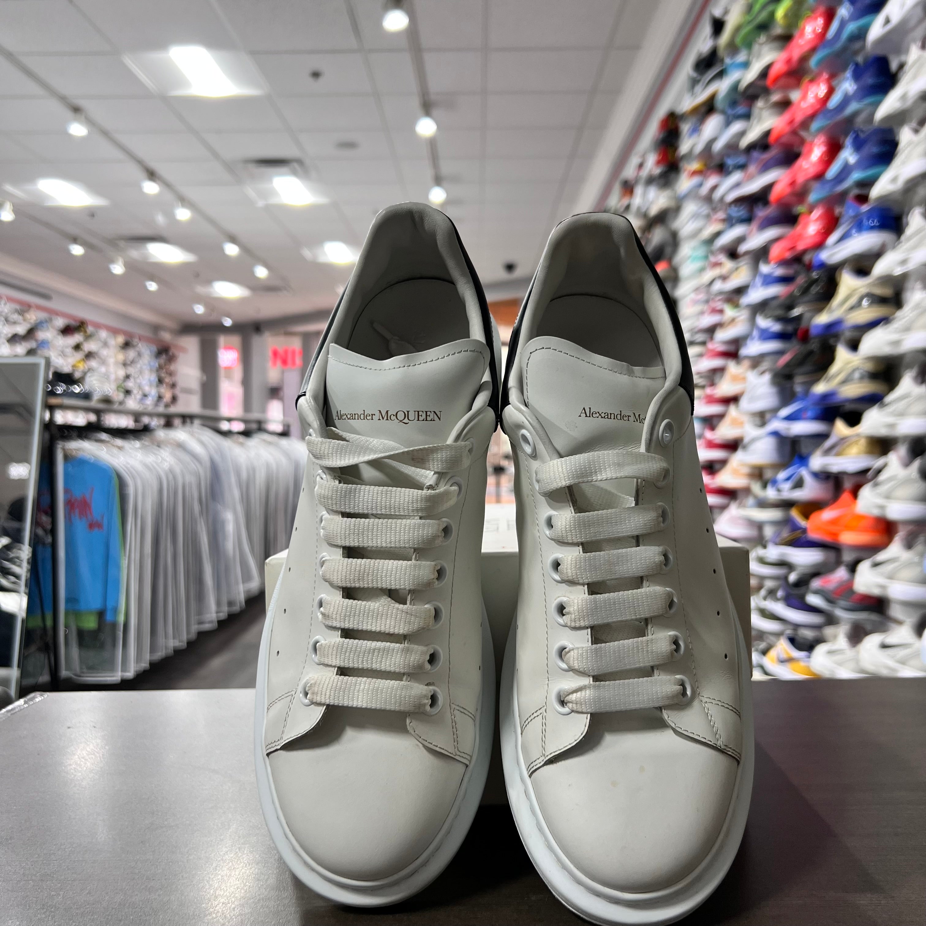 Alexander Mcqueens Mens Oversized White/Black (Lightly Worn)