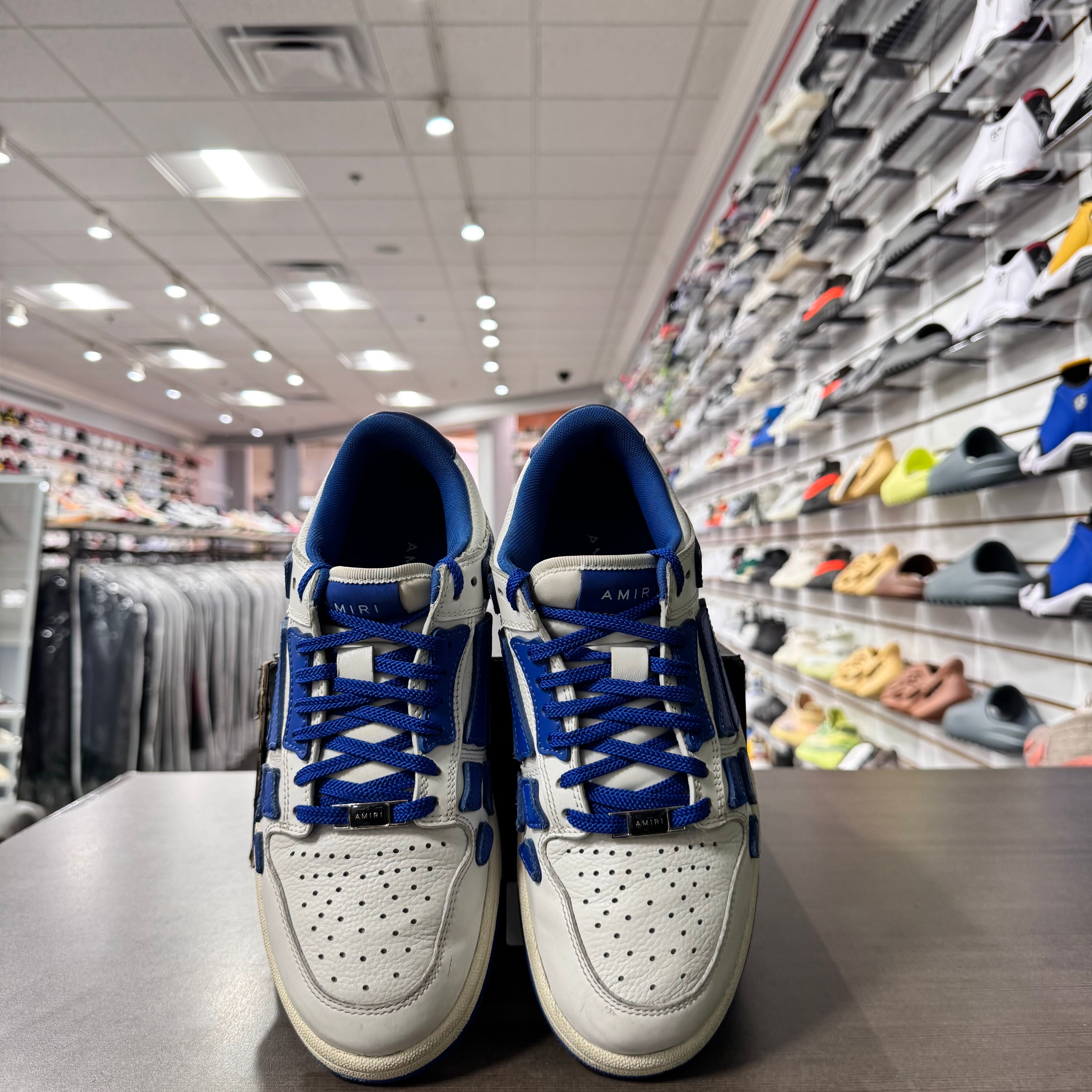 Amiri Skeltop Low White Blue (Lightly Worn)