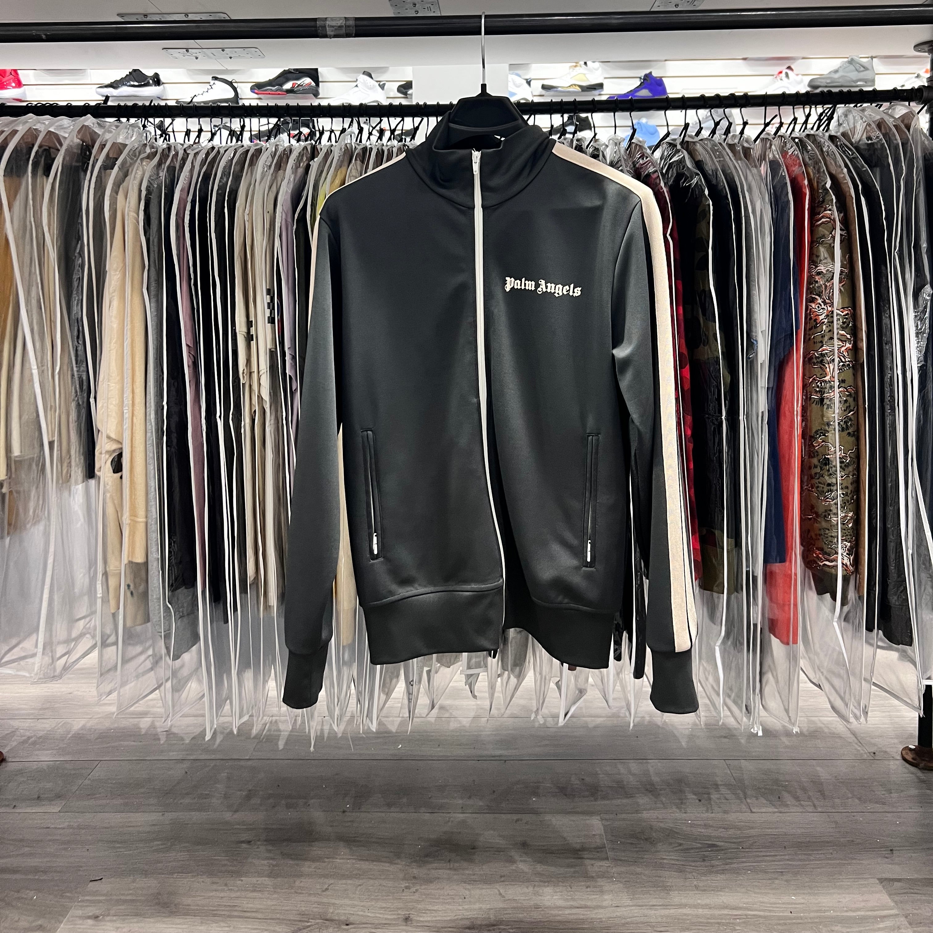 Palm Angels Grey Track Jacket (Lightly Worn)