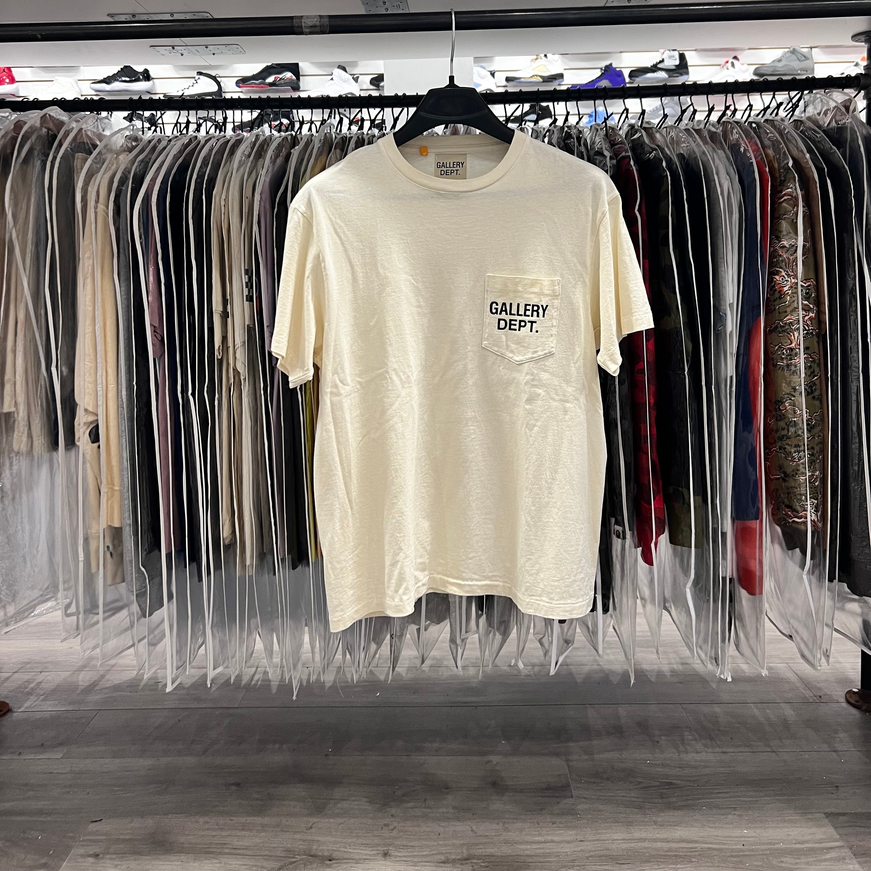Gallery Depth  Pocket Logo T-Shirt Cream (Lightly Worn)