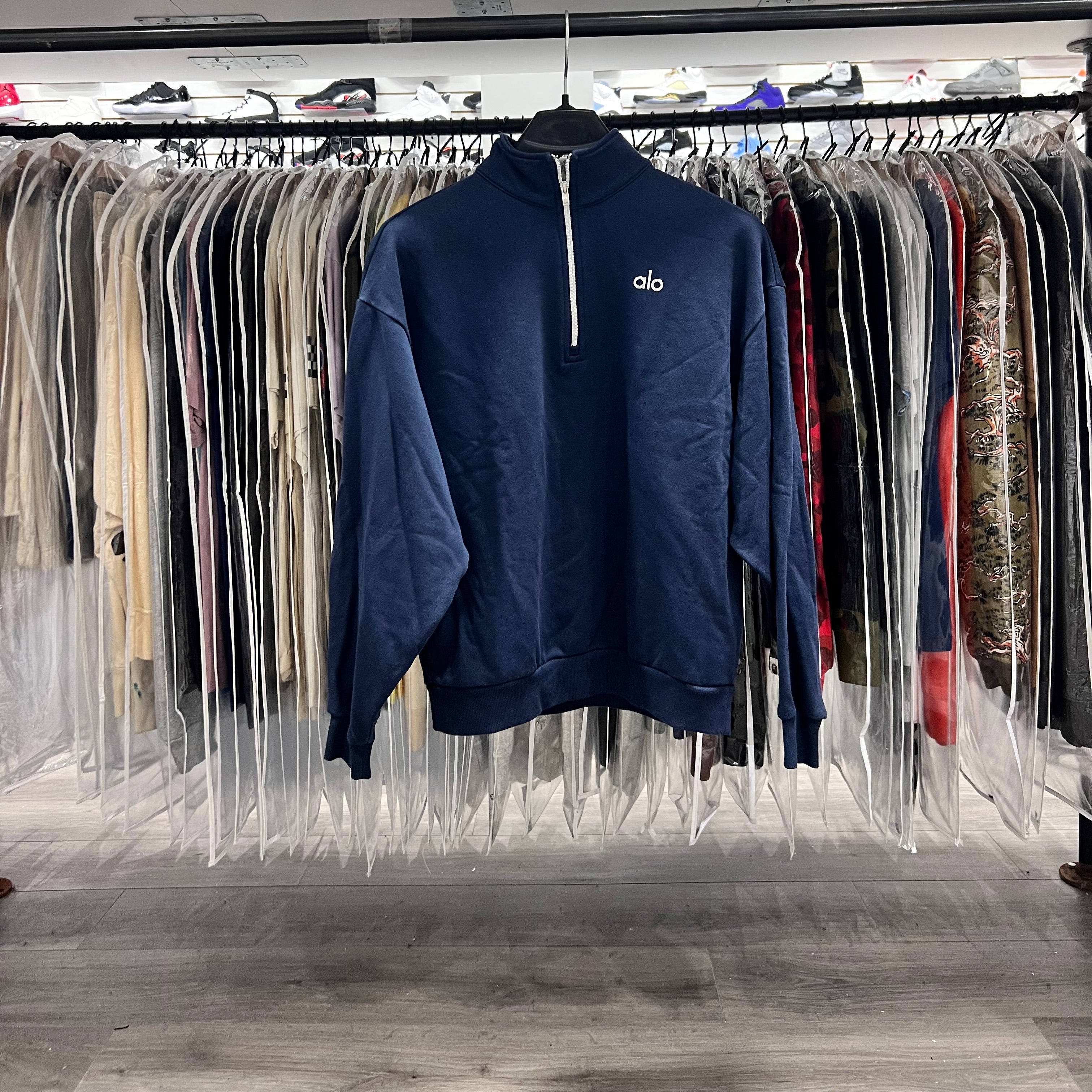 Alo Navy Quarter Zip (Lightly Worn)