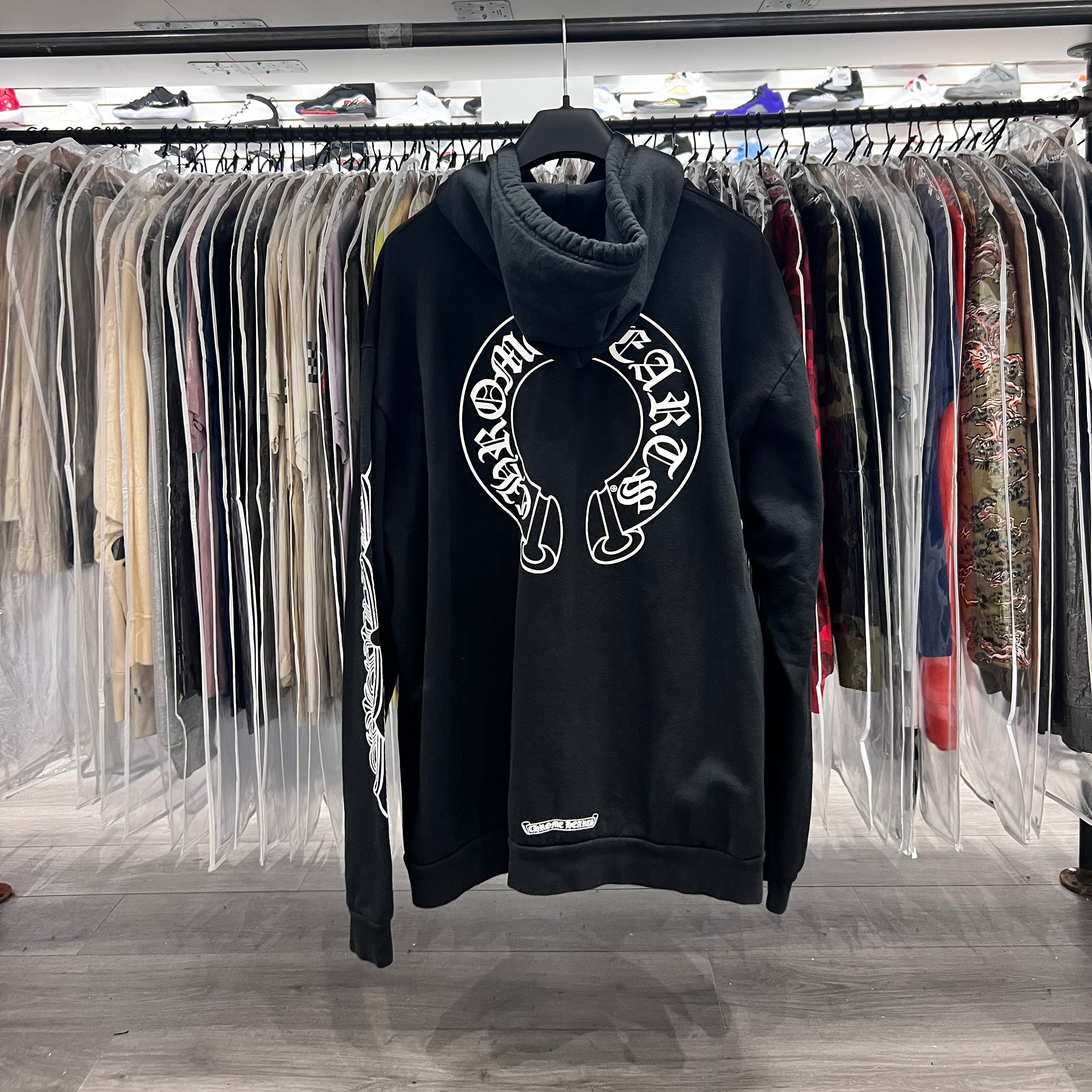 Chrome Hearts Horseshoe Pullover Hoodie Black (Lightly Worn)