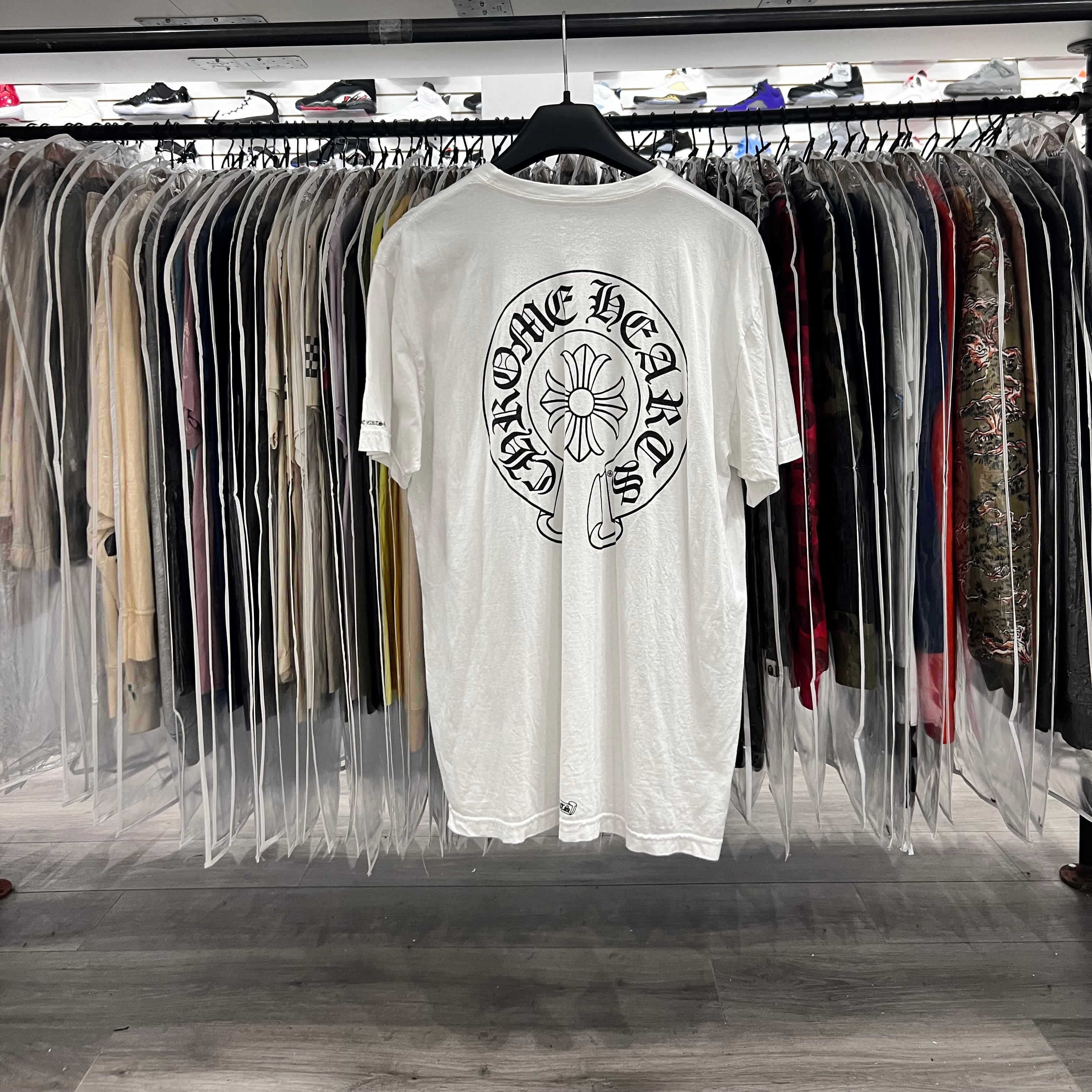 Chrome Hearts Horseshoe Tee White (Lightly Worn)
