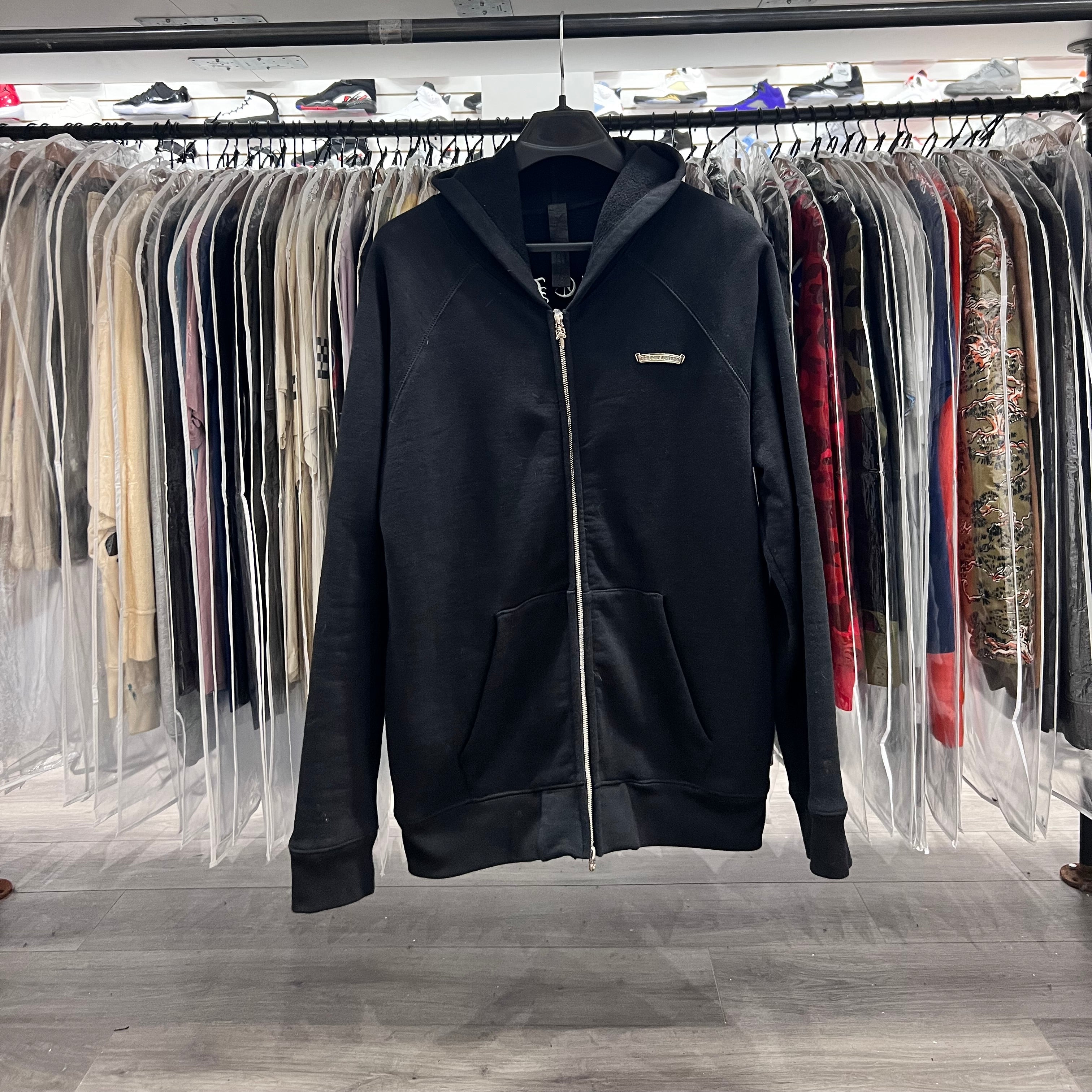 Chrome Hearts Hollywood Cemetery Crosses Zip Up Black (Lightly Worn)