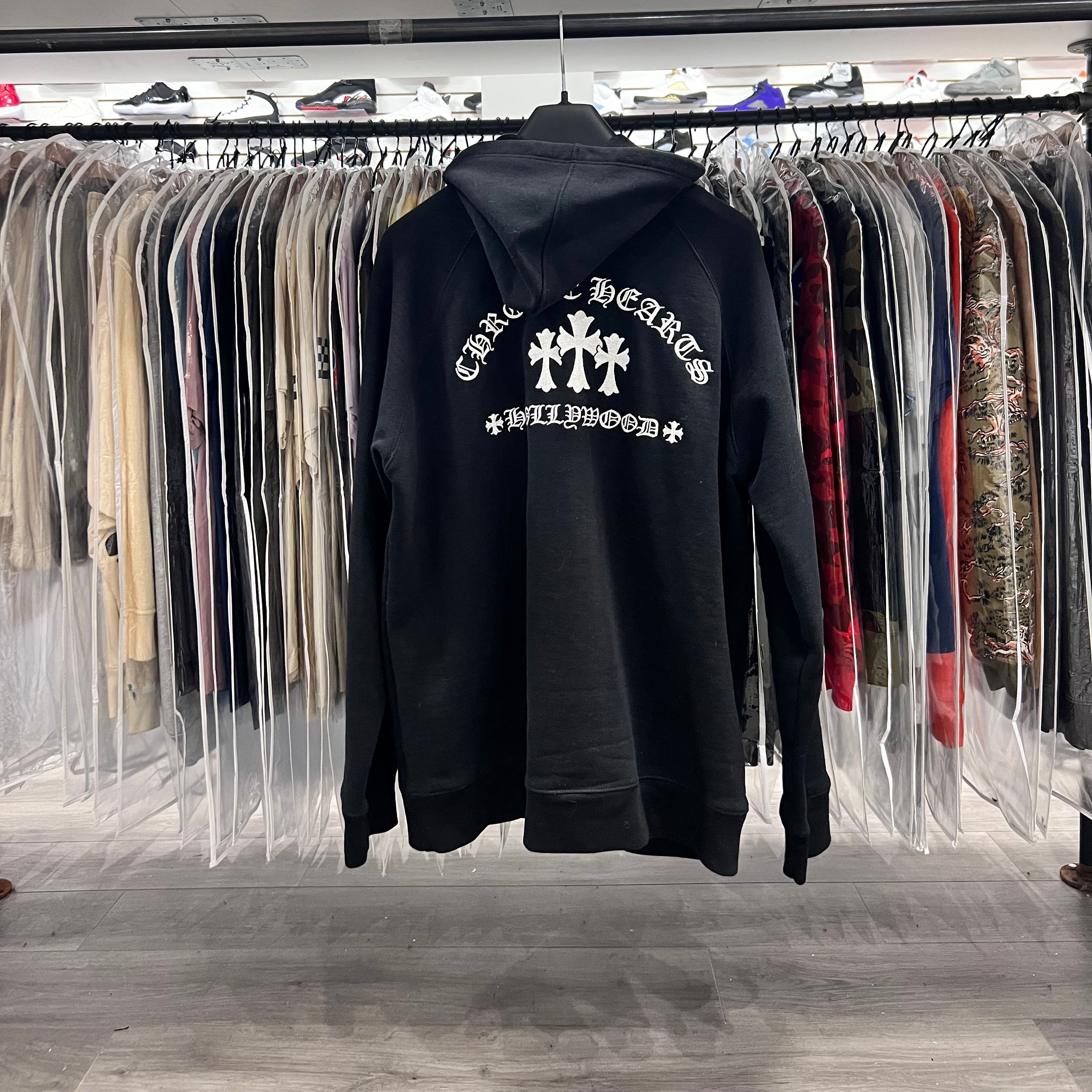 Chrome Hearts Hollywood Cemetery Crosses Zip Up Black (Lightly Worn)