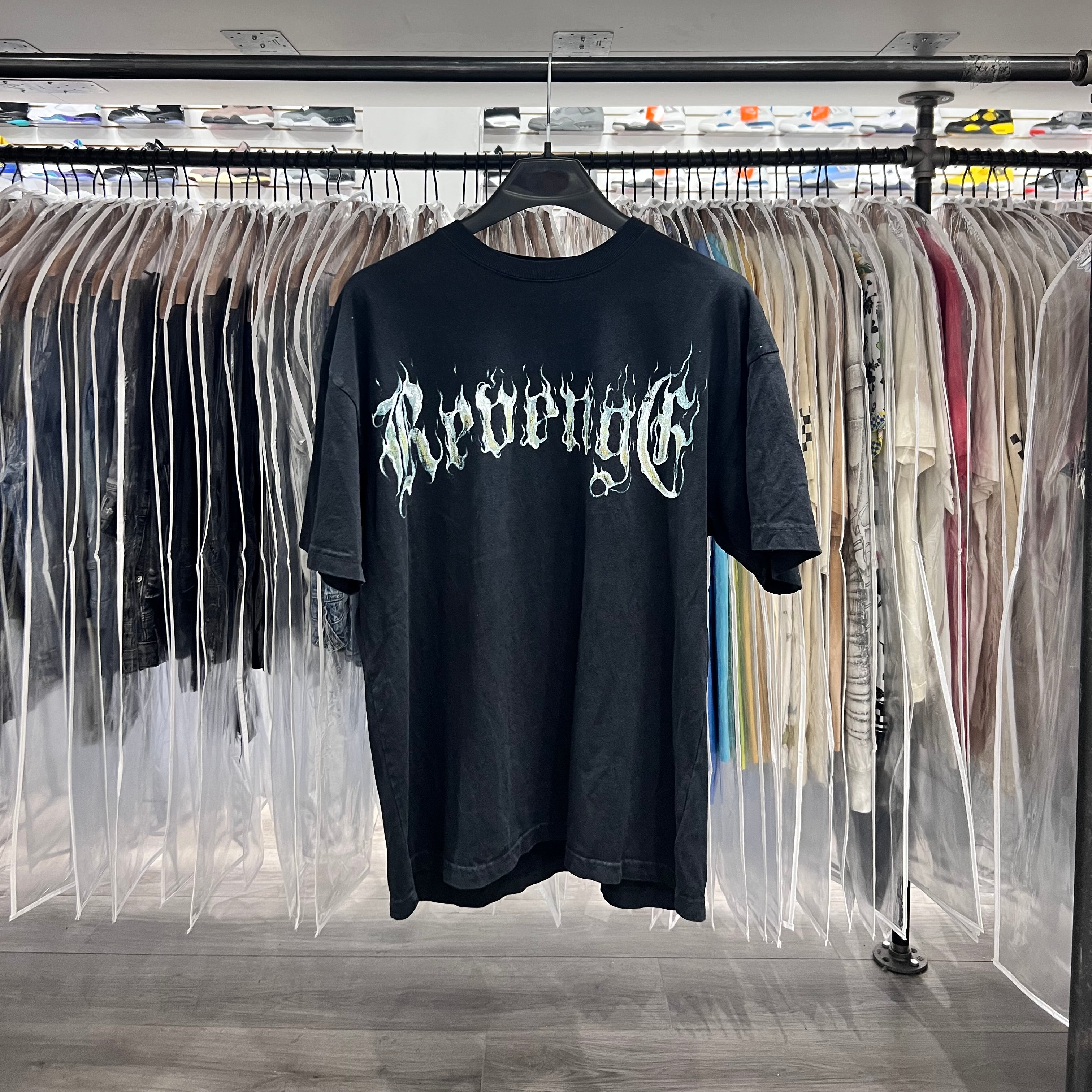 Revenge Tee Smoke Graphic Black (Lightly Worn)