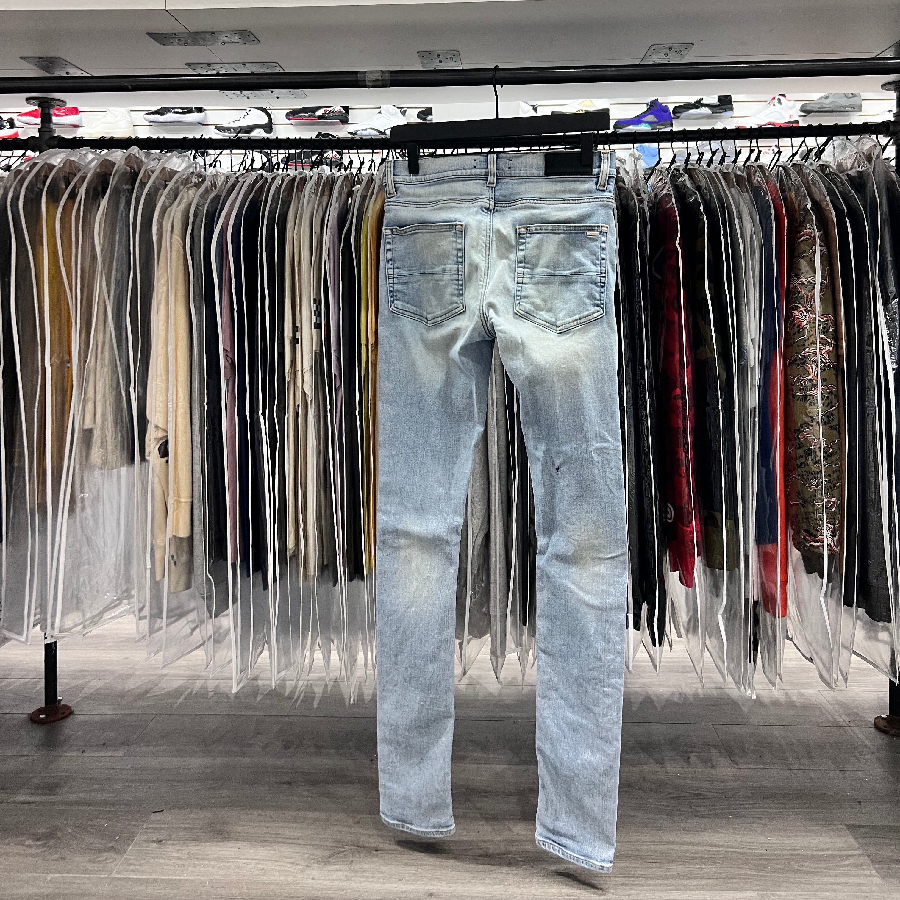Amiri Light Blue Ripped Jeans (Lightly Worn)