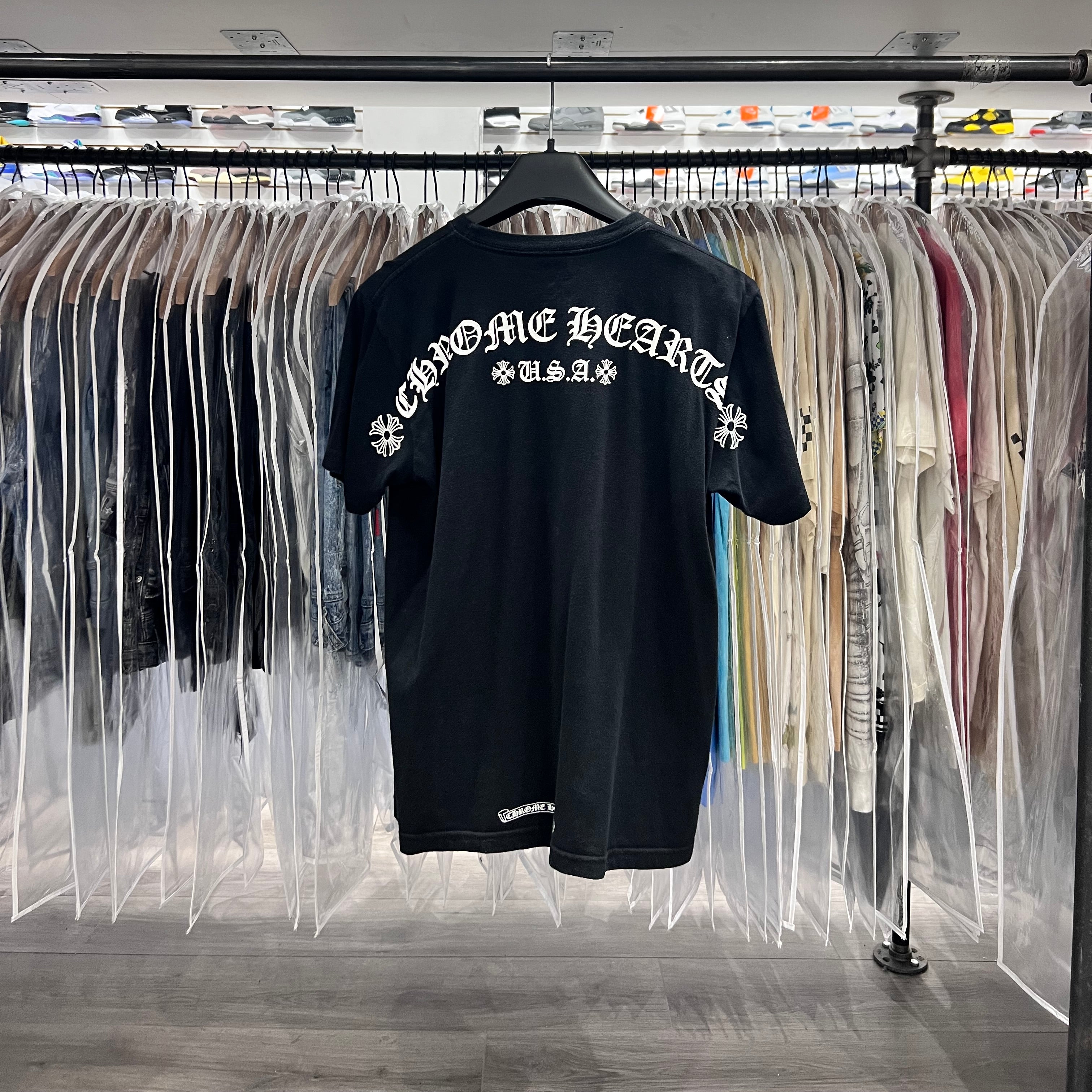 Chrome Hearts USA Shoulder Logo Tee Black (Lightly Worn)