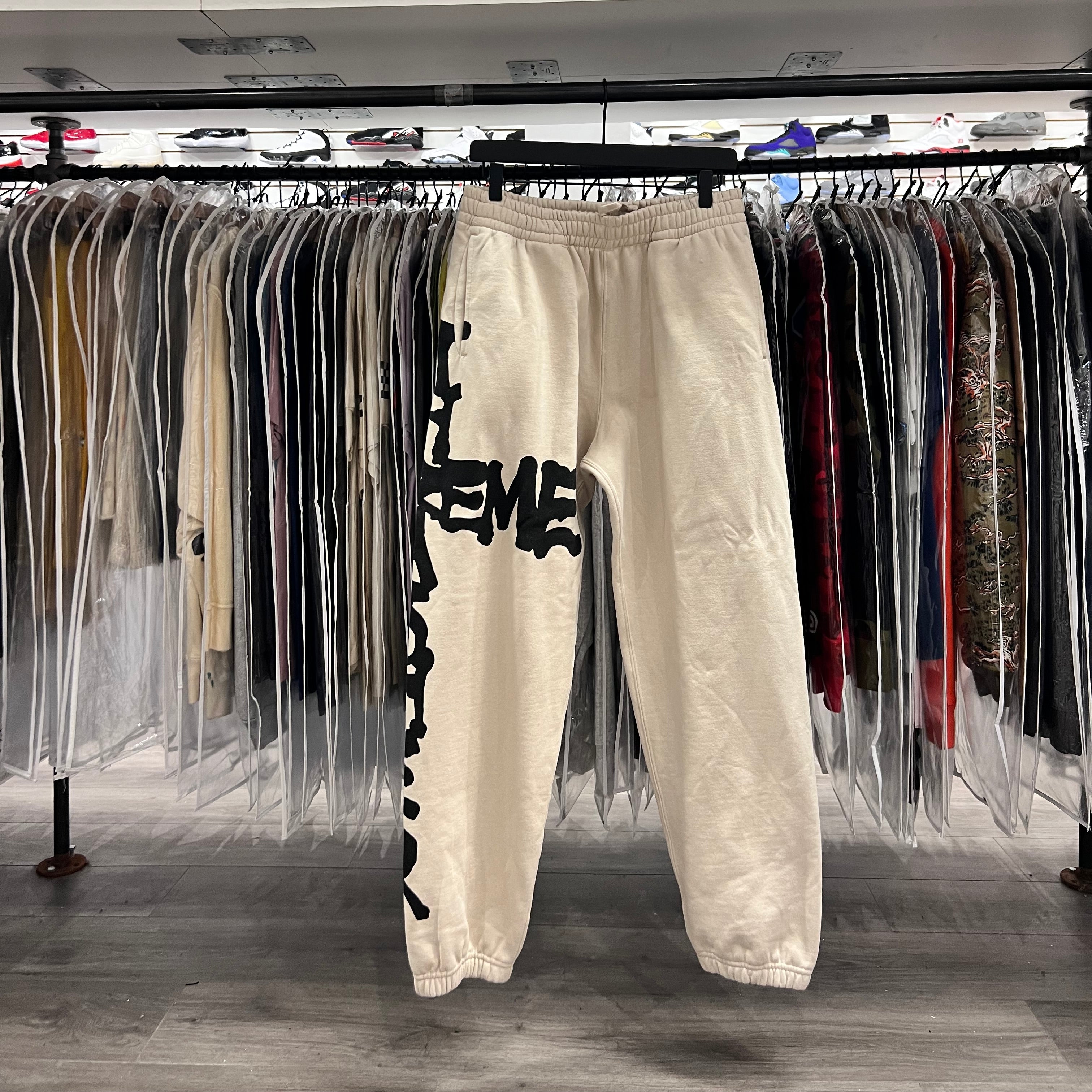 Supreme Thrasher Sweatpants Stone (Lightly Worn)