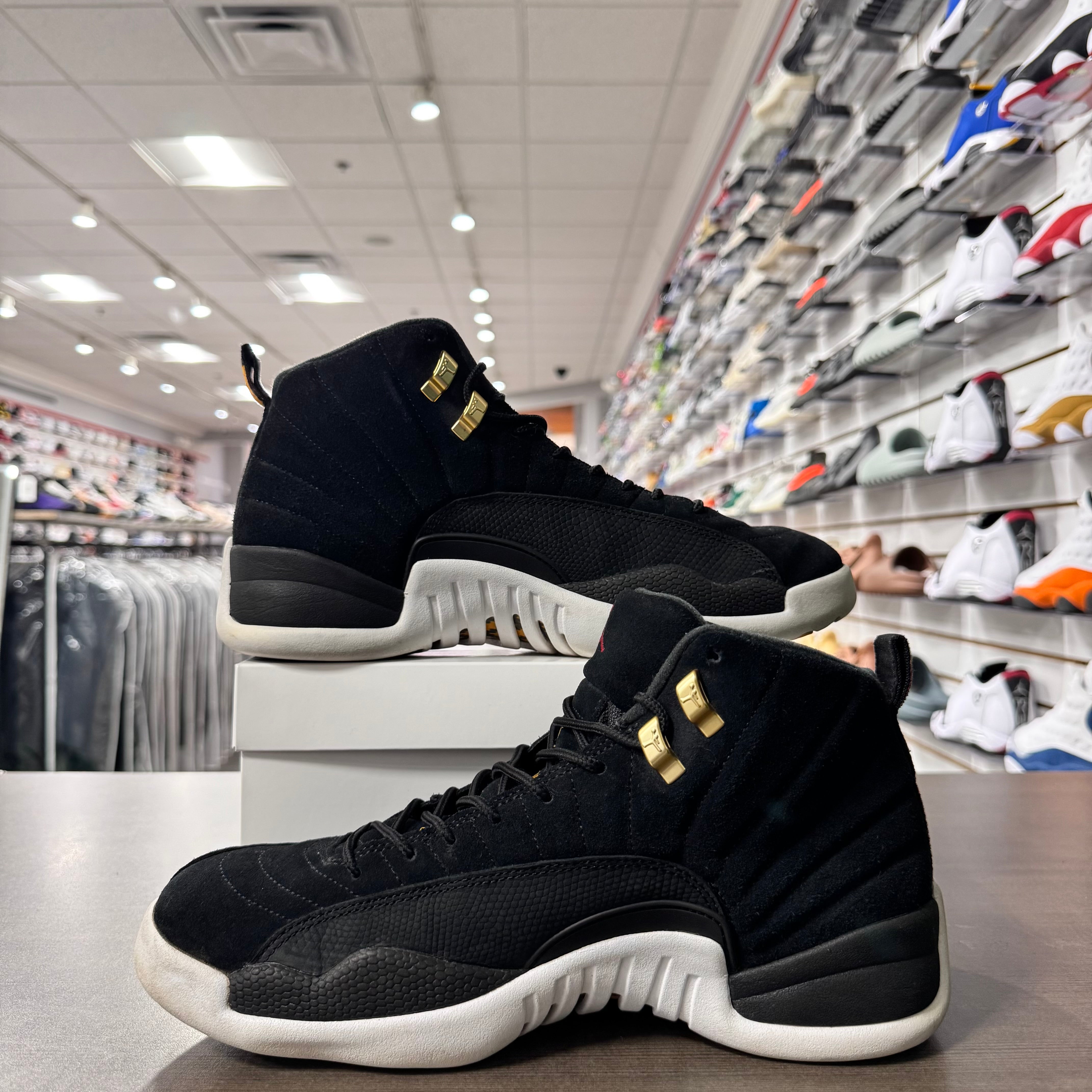 Jordan Retro 12 Mens Reverse Taxi (Lightly Worn + Replacement Box)