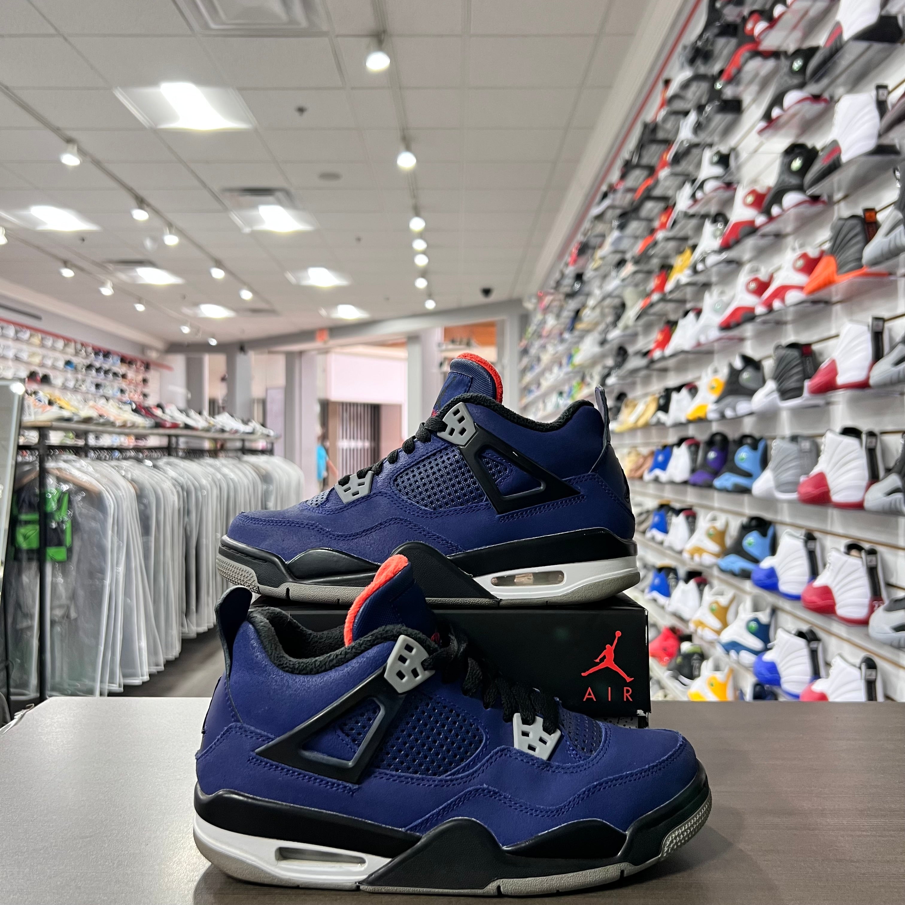Jordan Retro 4 Gs Winterized Loyal Blue (Lightly Worn)